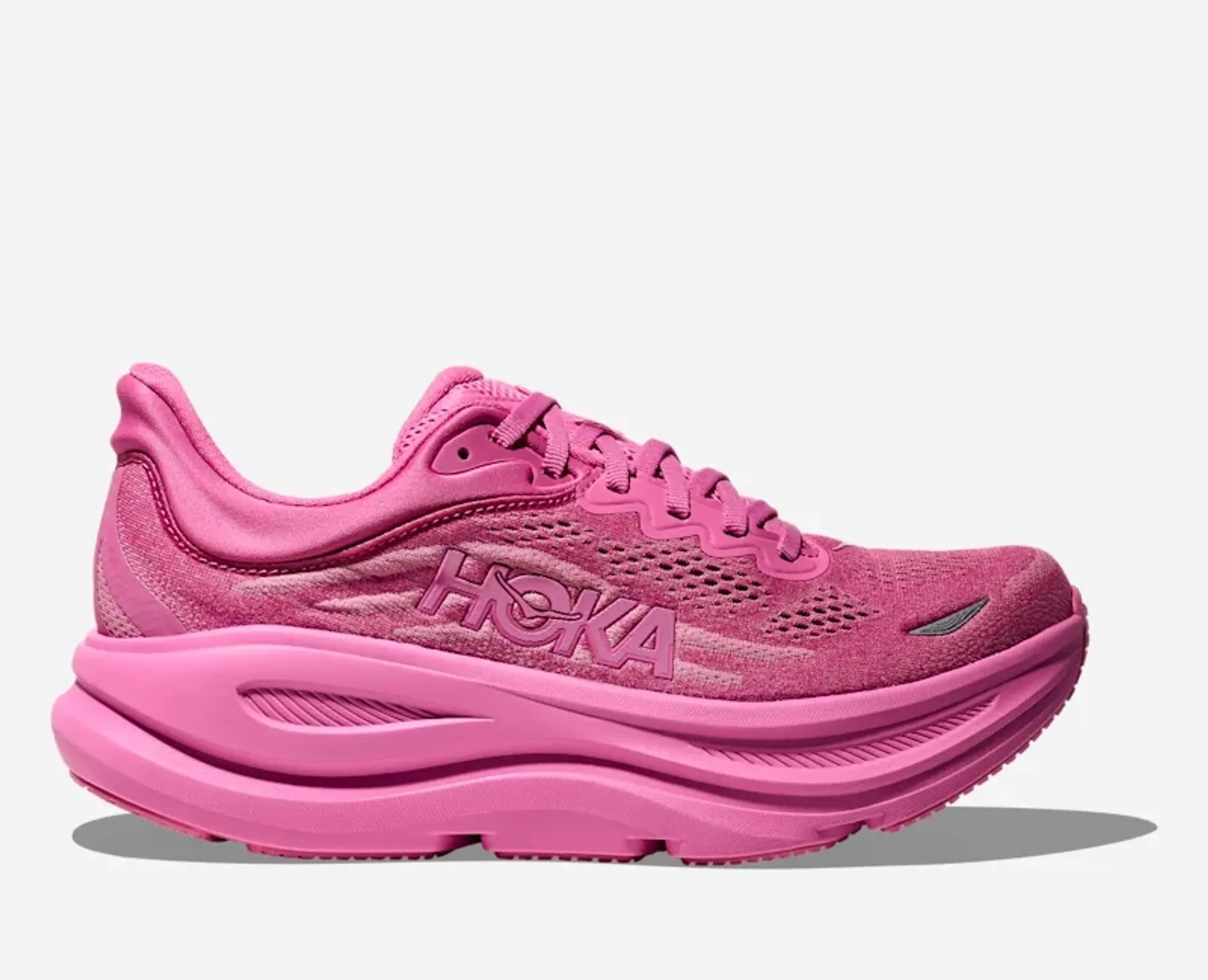 Hoka Women's Bondi 9 Road Running Shoes In Crabapple/Crabapple