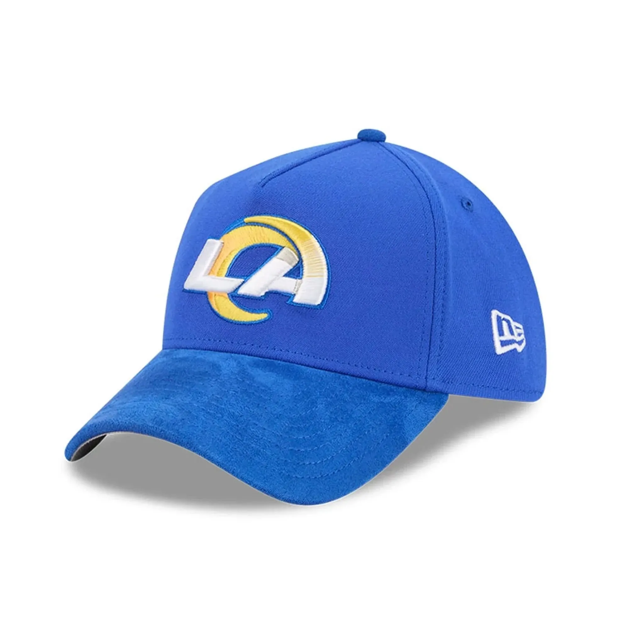 LA Rams NFL Suede Blue 39THIRTY A-Frame Stretch Fit Cap New Era Cap adult unisex