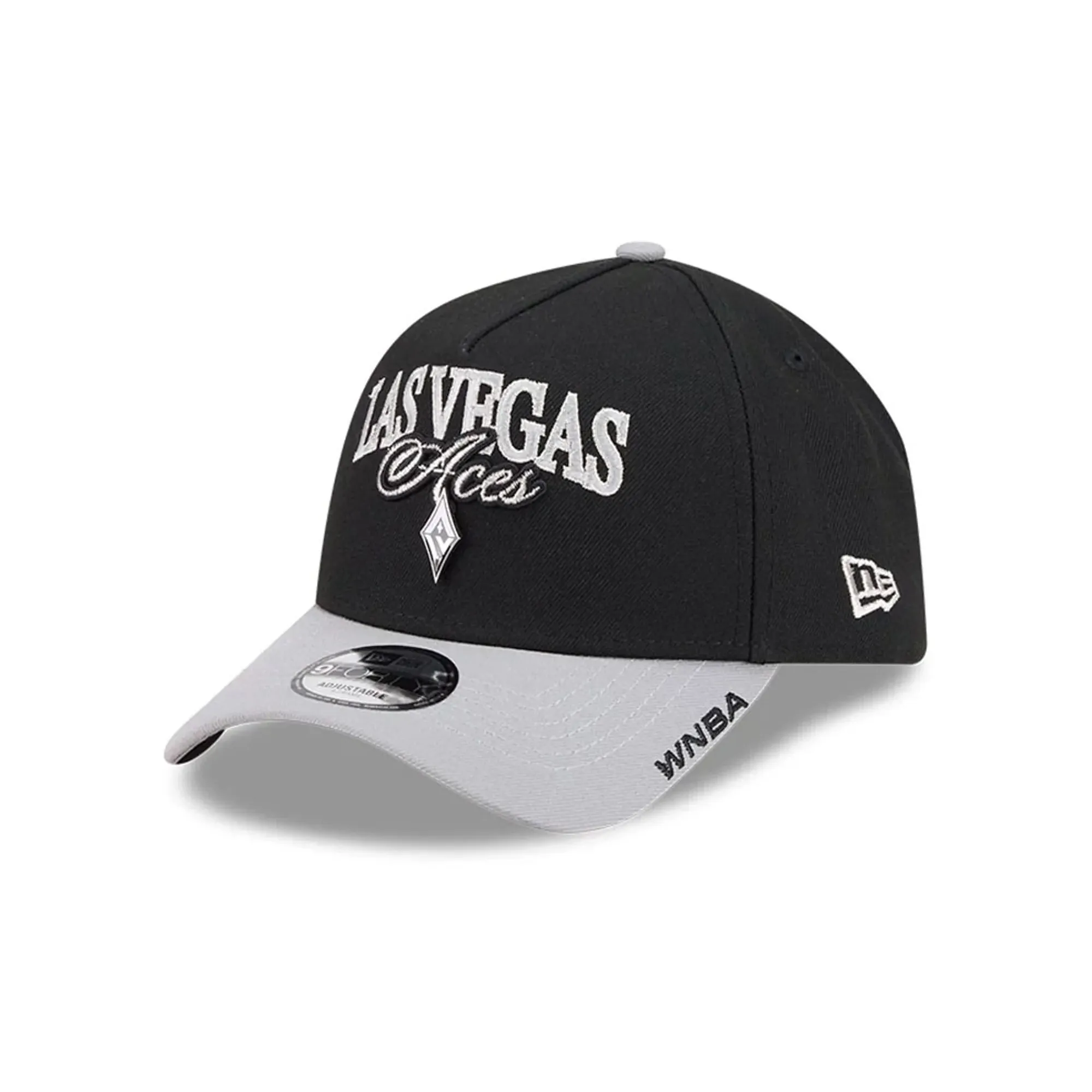 Las Vegas Aces WNBA Tip Off 2026 Black 9FORTY A-Frame Adjustable Cap New Era Cap adult unisex