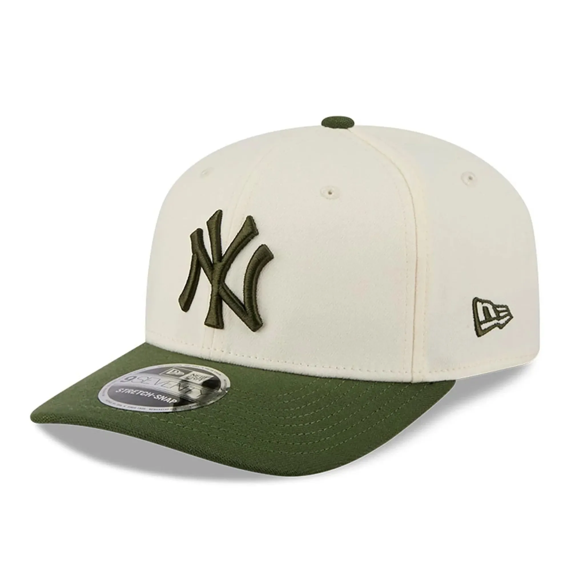 Yankees MLB Rifle Green 9SEVENTY Stretch Snap Adjustable Cap New Era Cap adult unisex