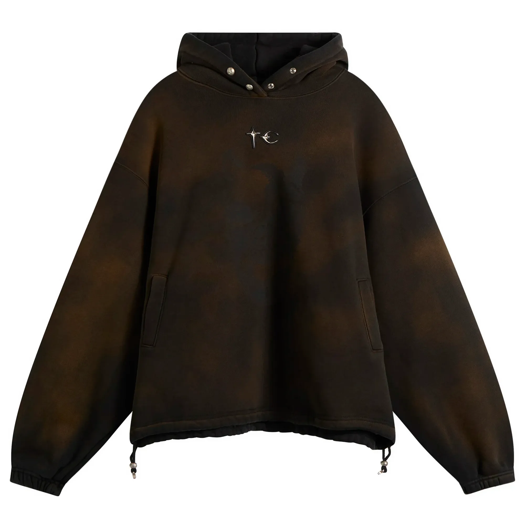 Thug Club Men's Faded Hoodie Brown