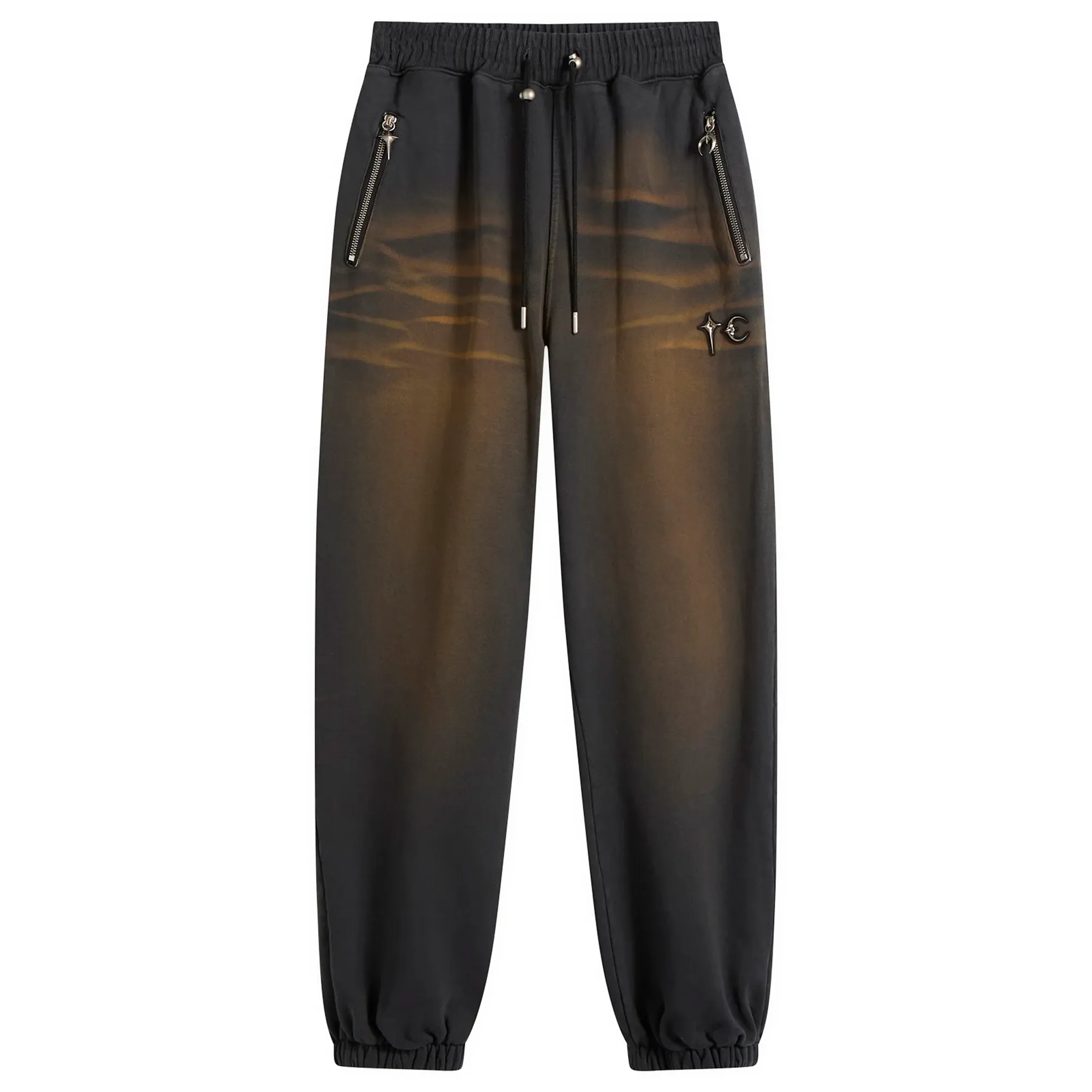 Thug Club Men's Faded Sweatpant Rust Black