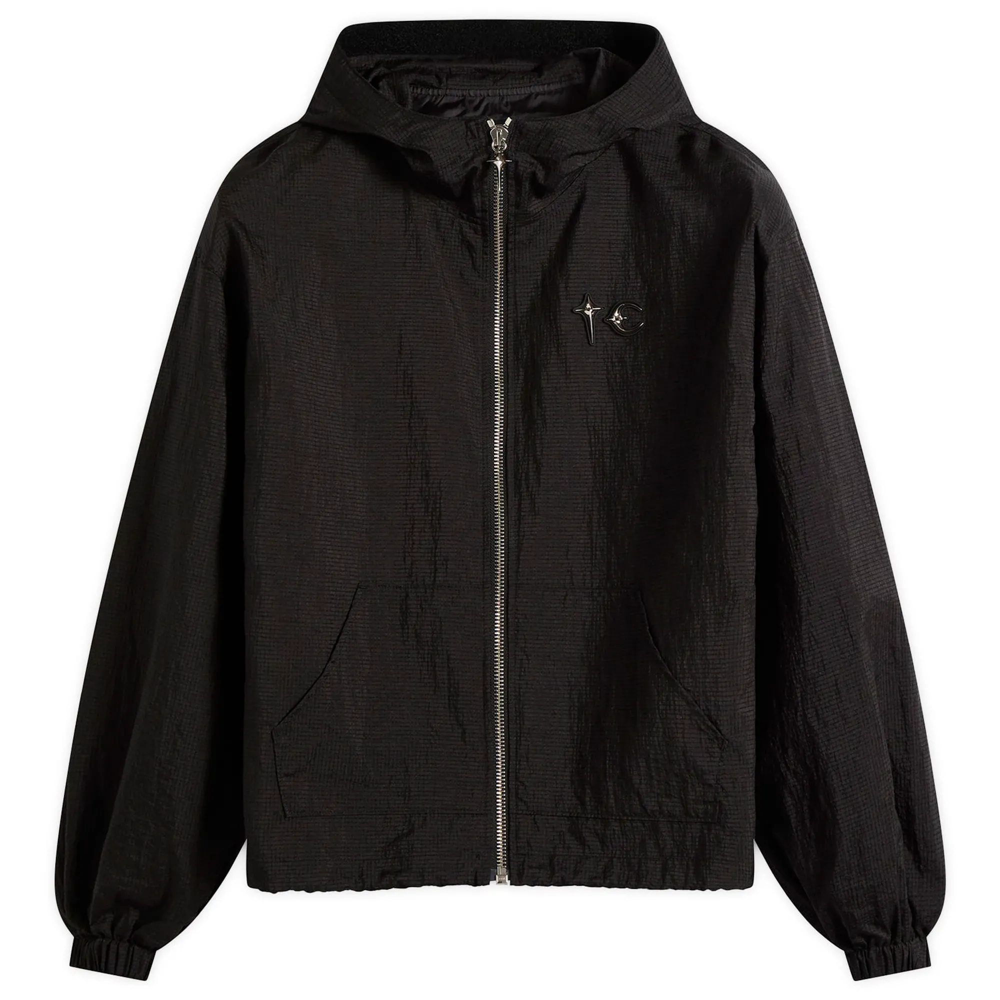 Thug Club Men's Nylon Hooded Jacket Black
