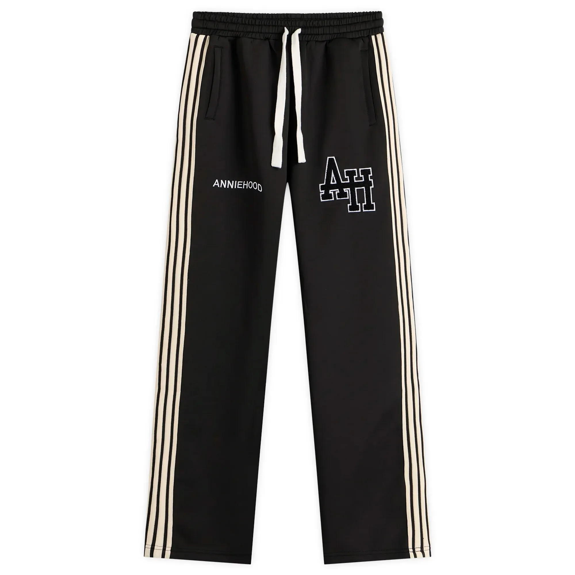 ANNIE HOOD Men's College Track Pants Black