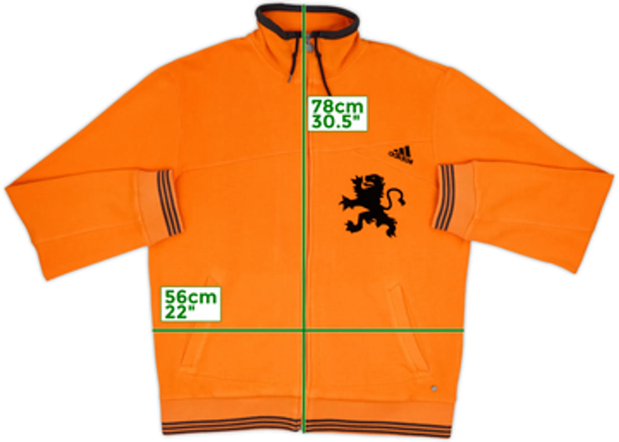 2008 Netherlands adidas Track Jacket - 8/10 - (L)