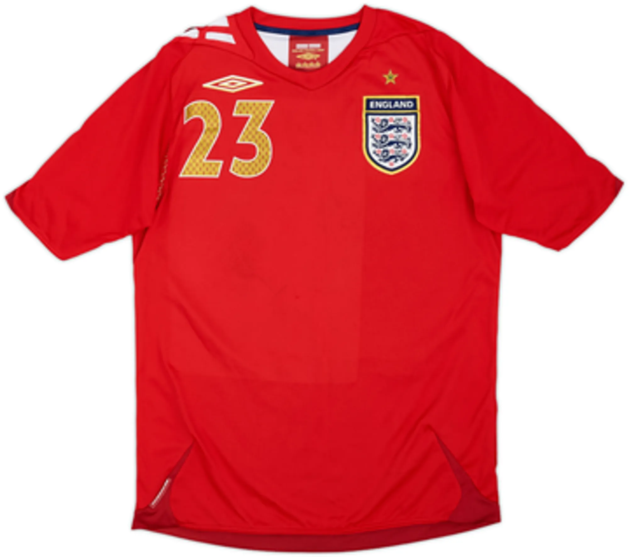 2006-08 England Away Shirt Walcott #23 - 8/10 - (S)
