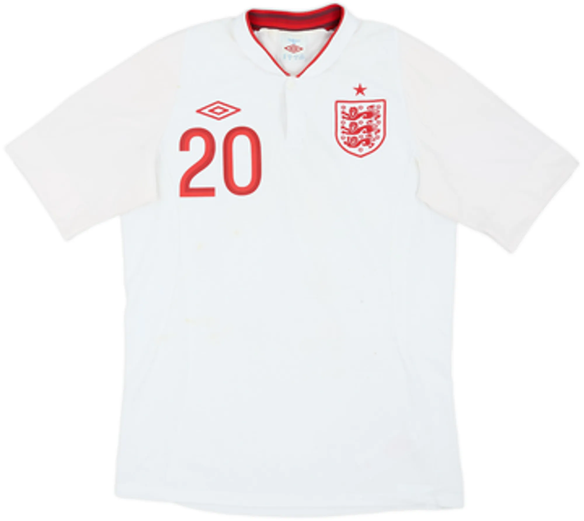 2012-13 England Home Shirt Chamberlain #20 - 4/10 - (M)
