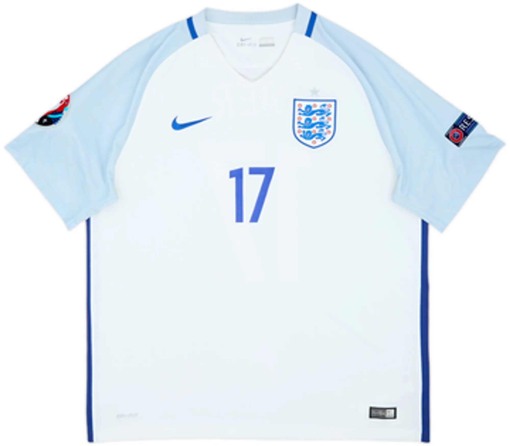 2016-17 England Home Shirt Dier #17 - 8/10 - (XL)