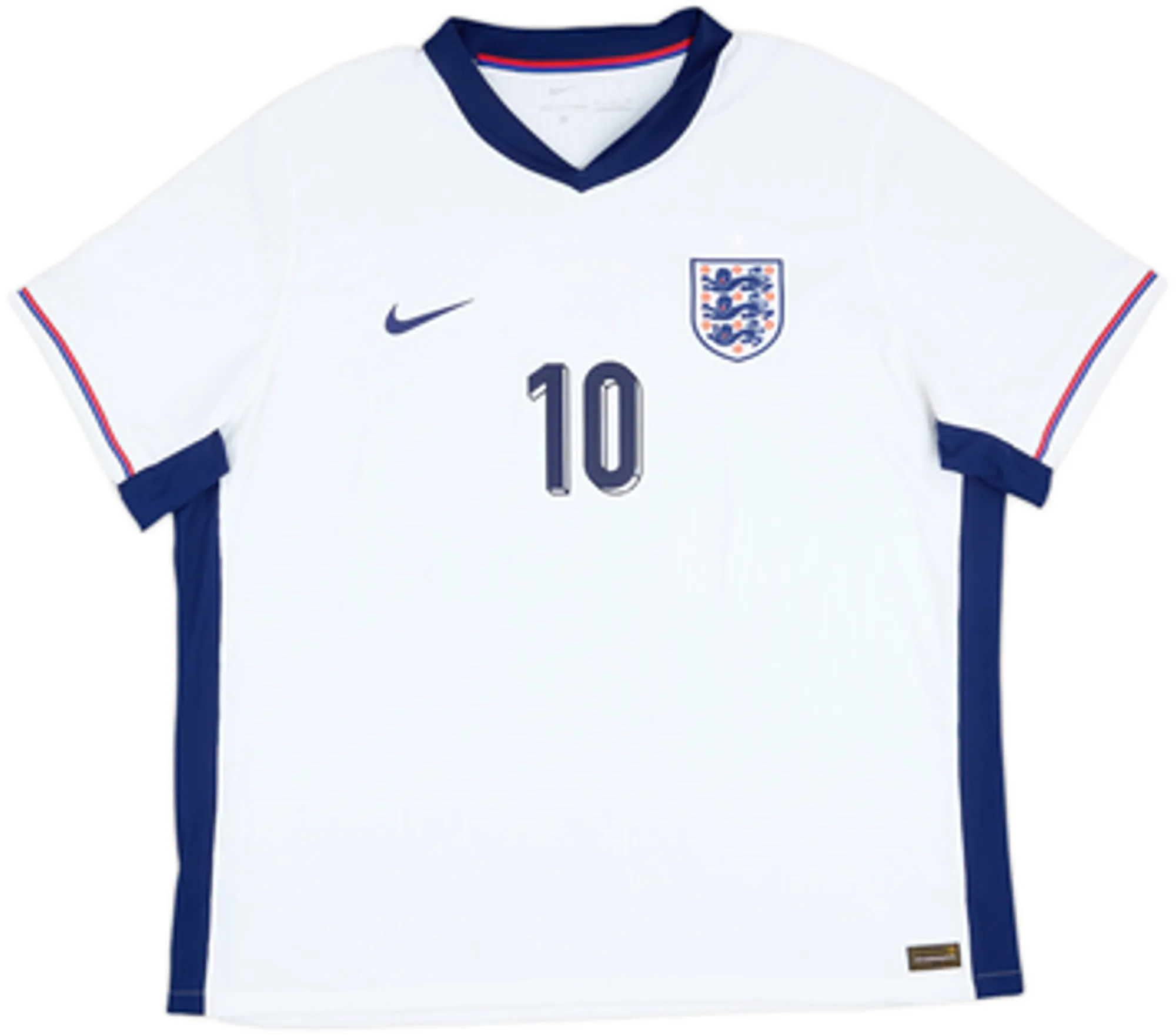 2024-25 England Authentic Home Shirt Bellingham #10 - 8/10 - (XXL)