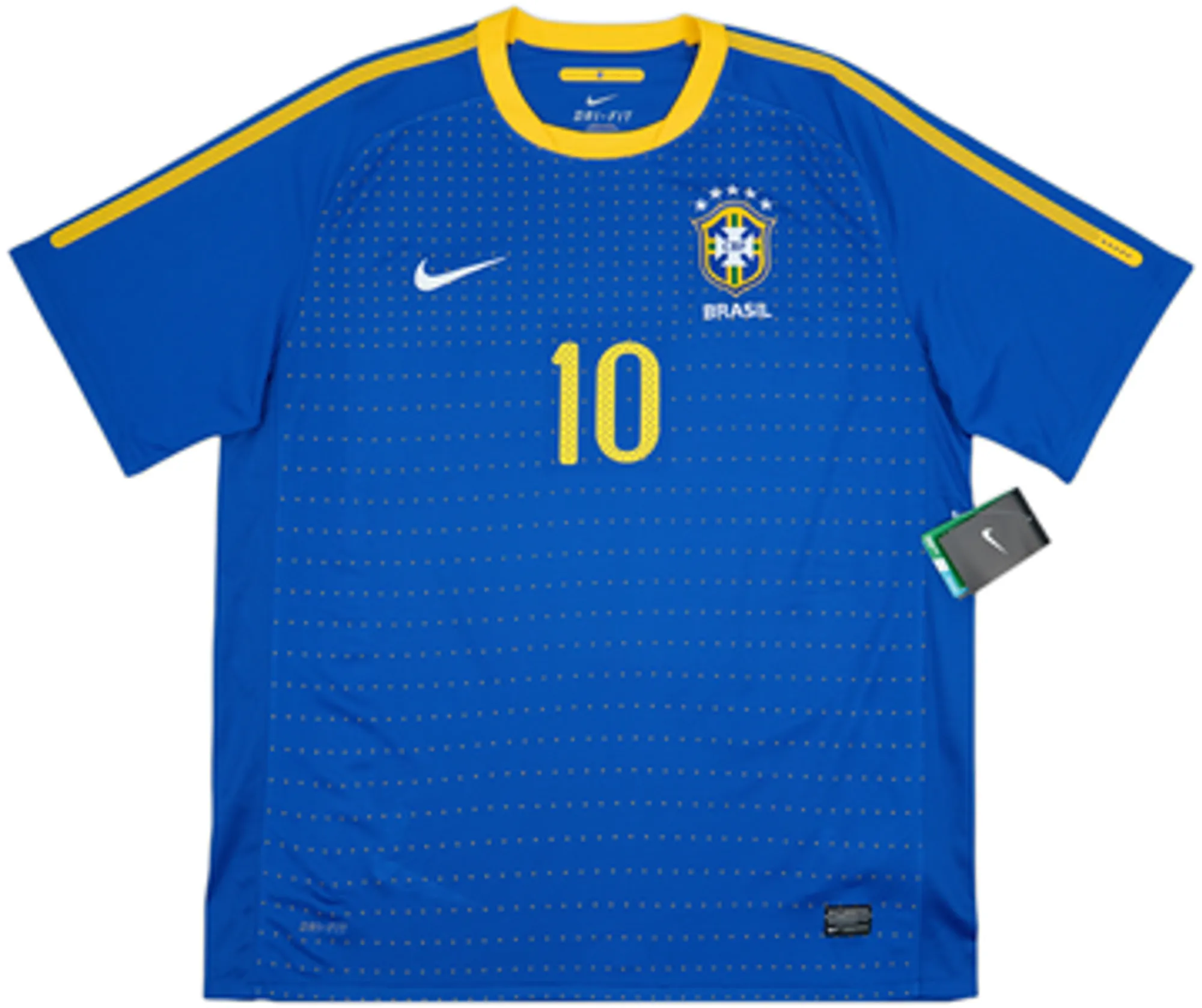 2010-11 Brazil Away Shirt Ronaldinho #10 (XL)