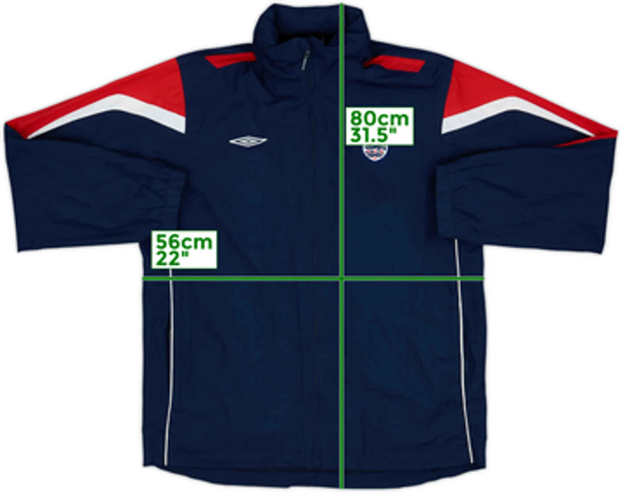 2005-06 England Umbro Track Jacket - 5/10 - (M)