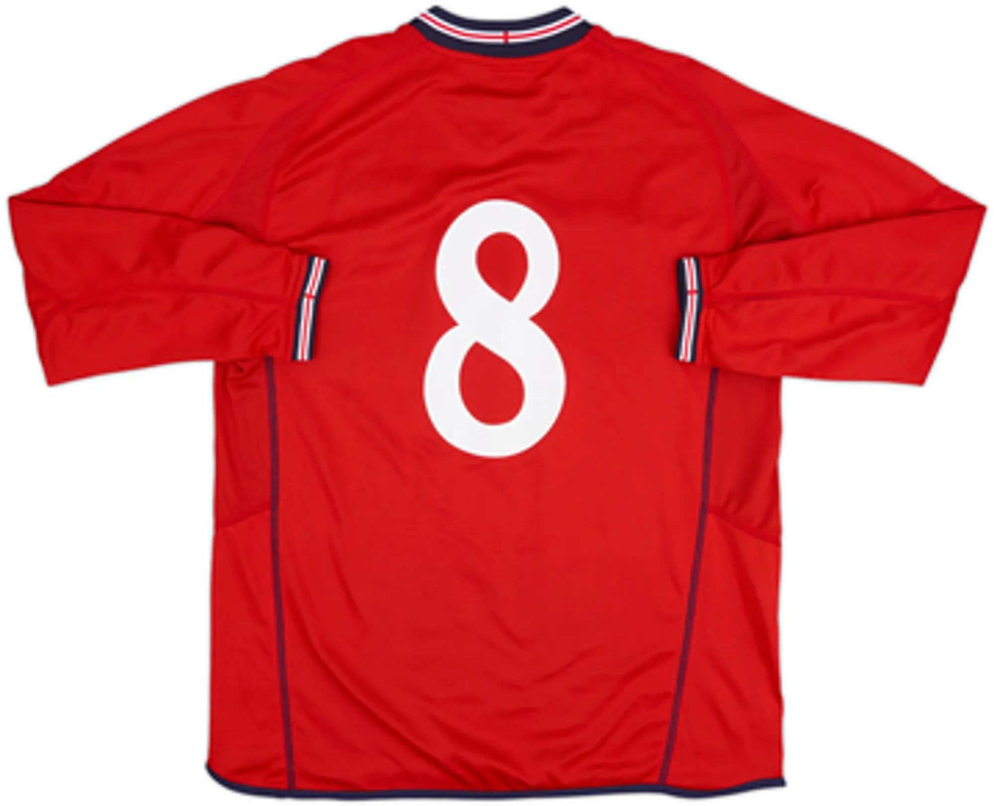 2002-04 England Away L/S Shirt #8 - 8/10 - (XL)