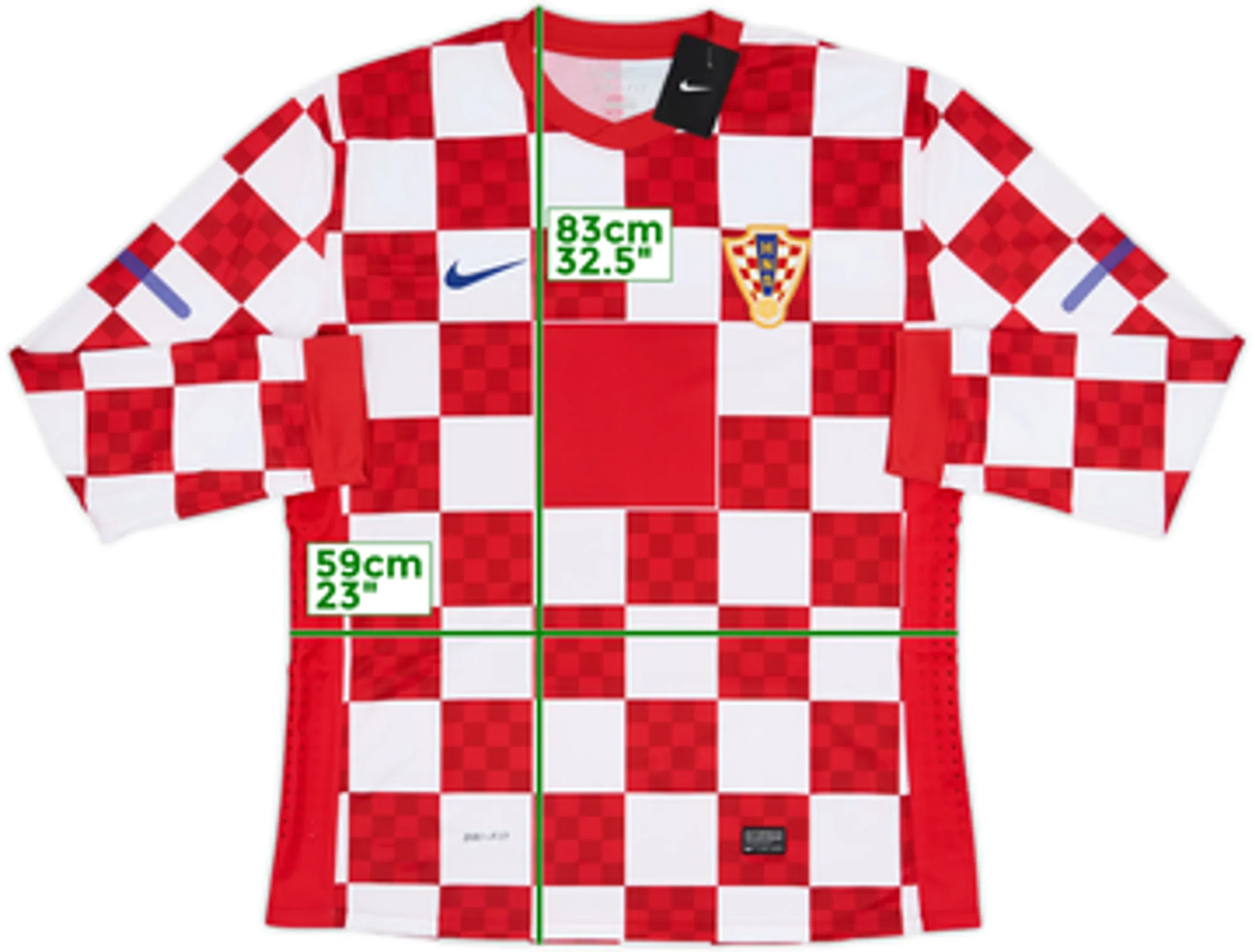2010-12 Croatia Home L/S Shirt (XXL)