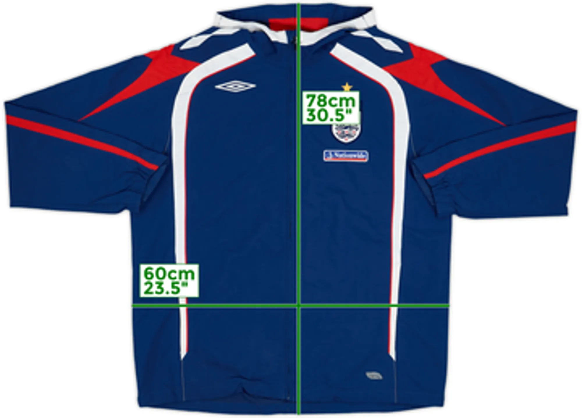 2009-10 England Umbro Hooded Track Jacket - 6/10 - (L)