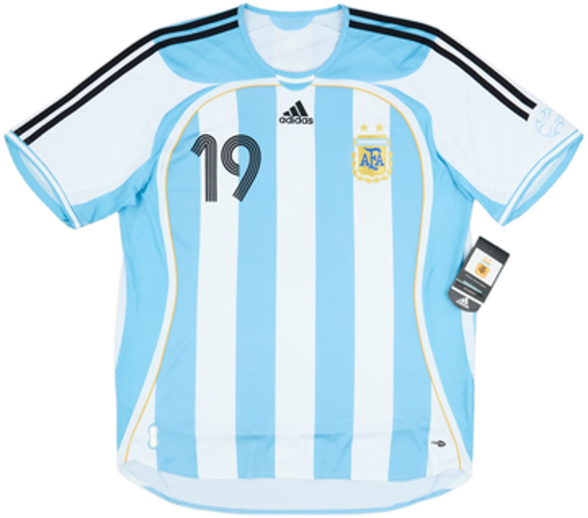 2005-07 Argentina Home Shirt Messi #19 (L)