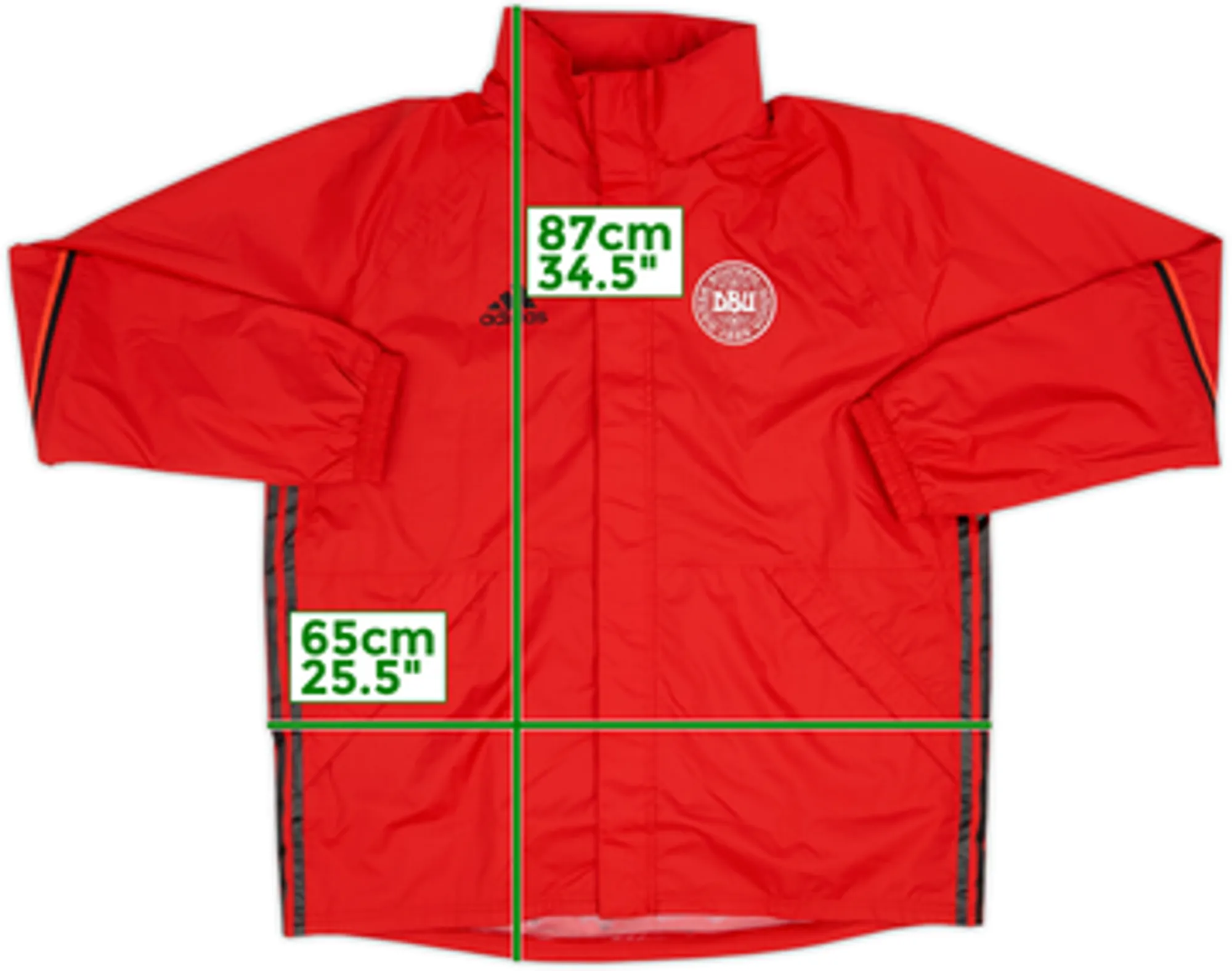 2015-16 Denmark adidas Hooded Rain Jacket - 10/10 - (XL)