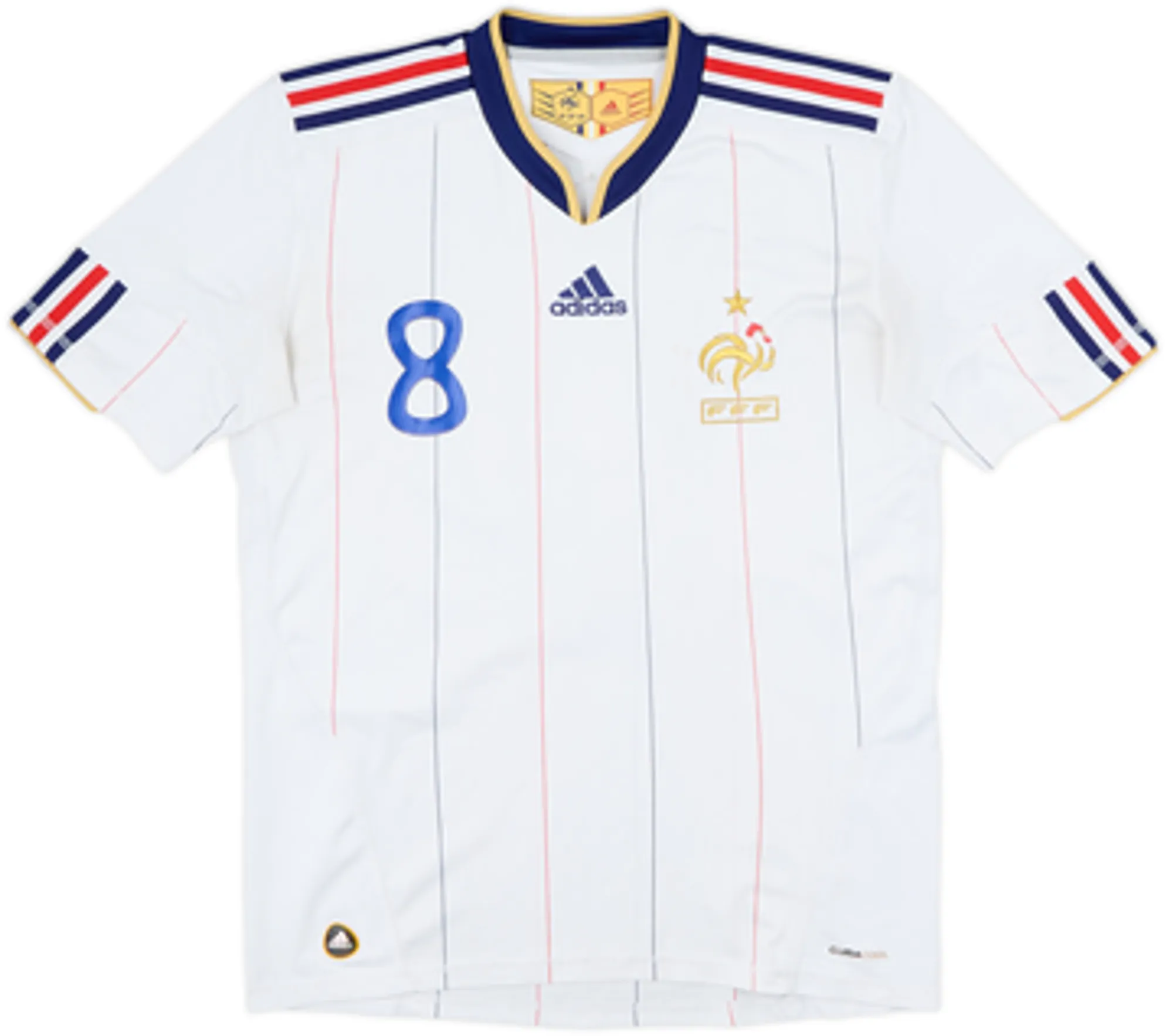 2009-10 France Away Shirt Gourcuff #8 - 5/10 - (M)