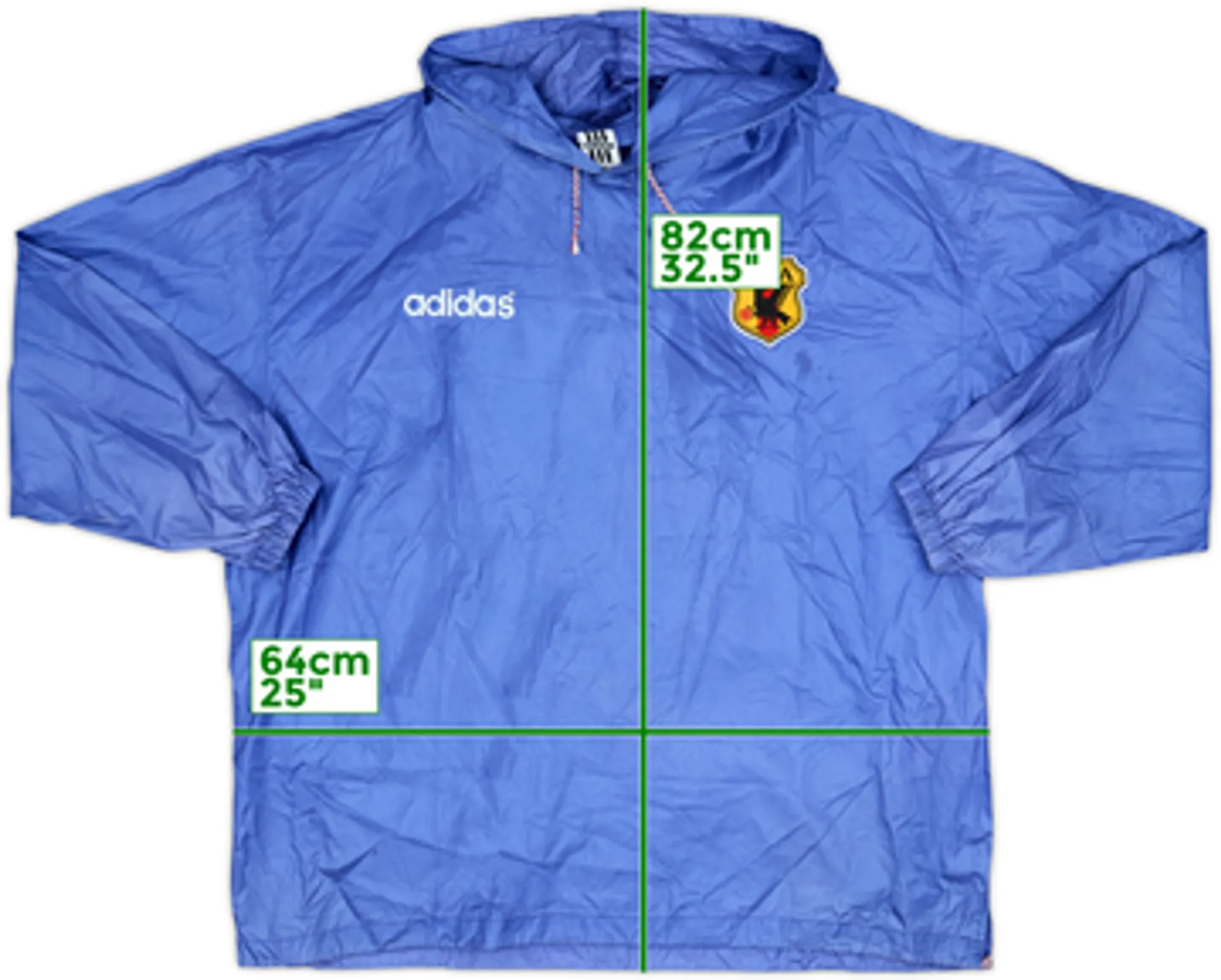 1998 Japan adidas Hooded Windbreaker - 8/10 - (XL)