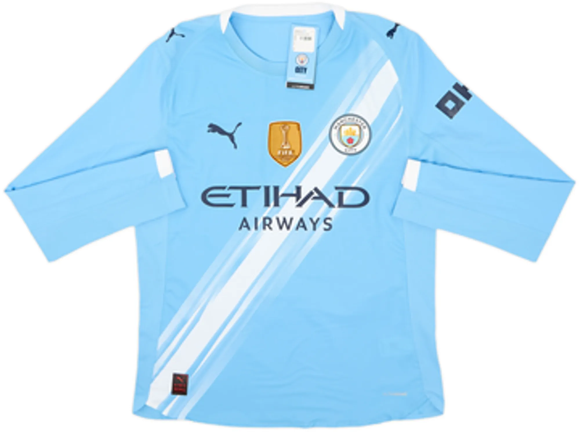 2025-26 Manchester City Authentic Home L/S Shirt Haaland #9 (S)