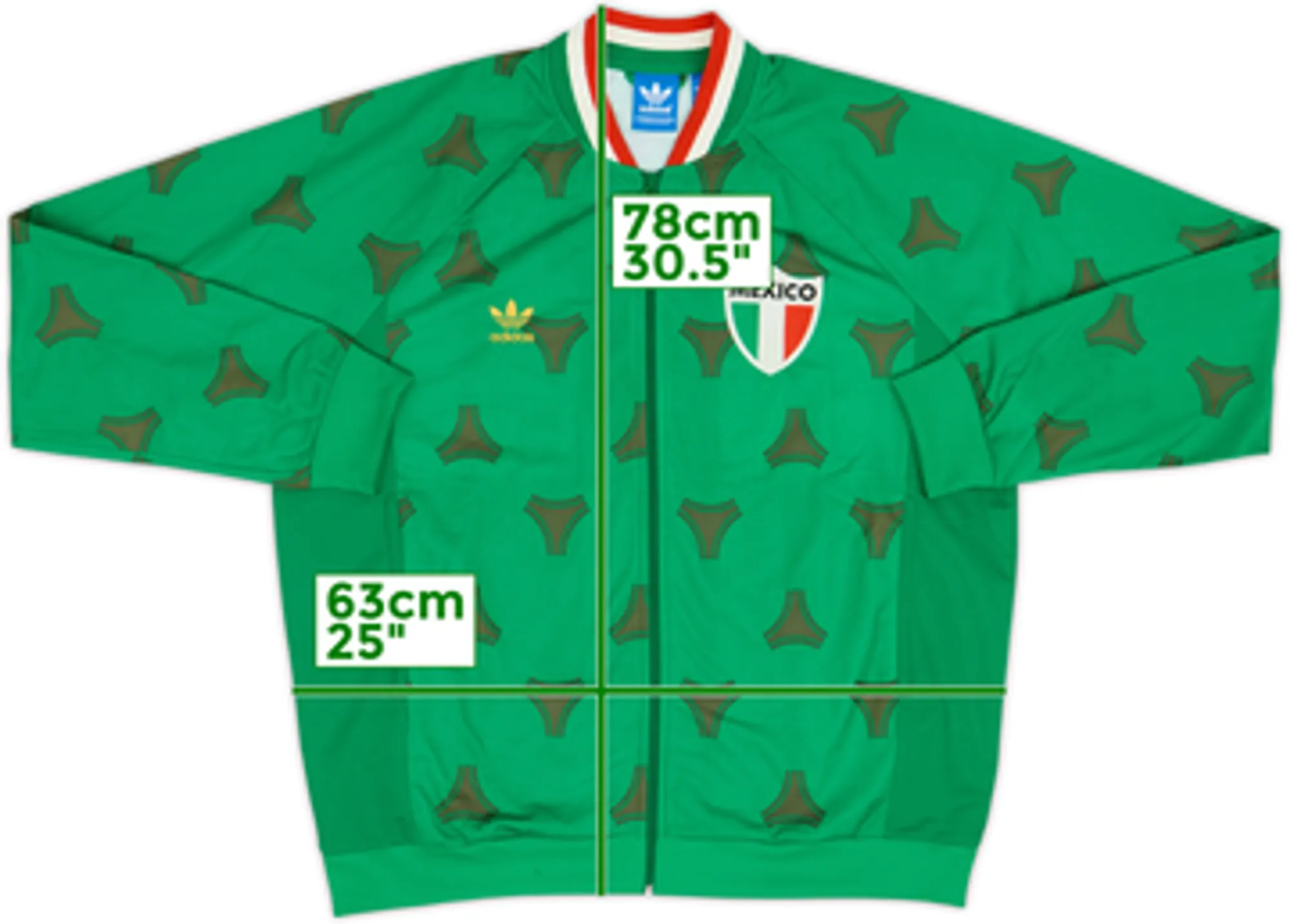 2013-14 Mexico adidas Originals Retro Track Jacket - 7/10 - (XXL)