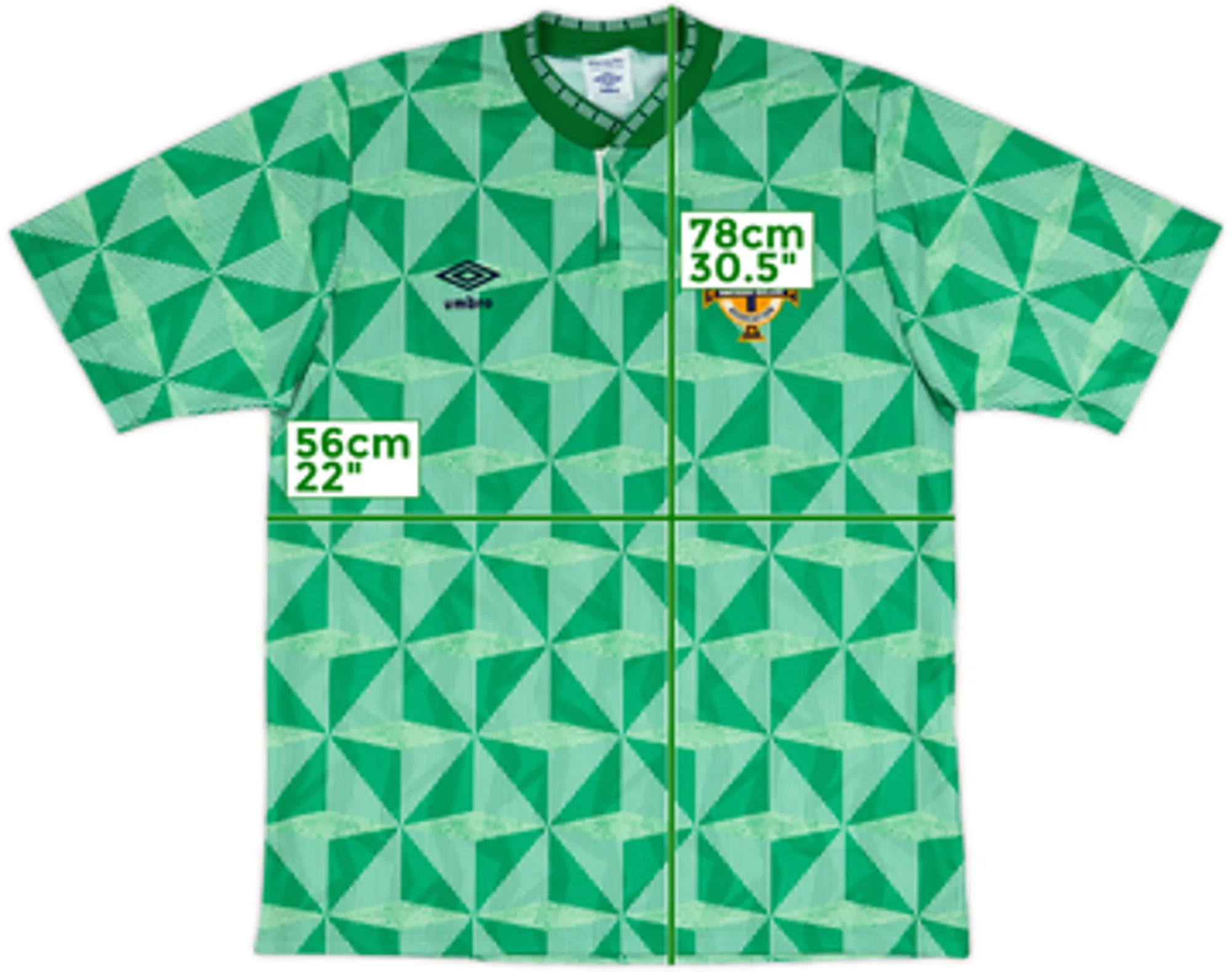 1990-92 Northern Ireland Home Shirt - 10/10 - (L)