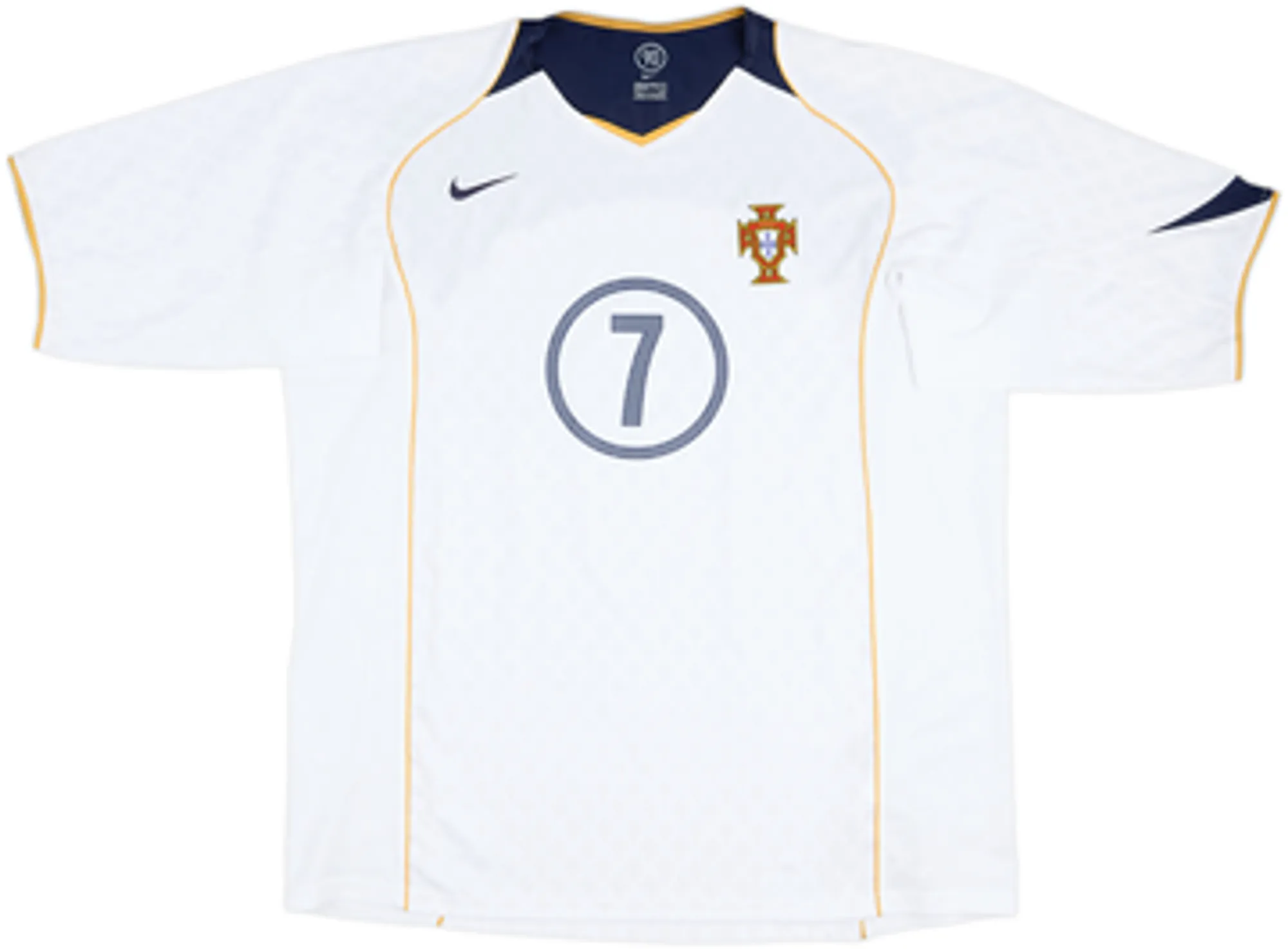 2004-06 Portugal Away Shirt Figo #7 - 9/10 - (XXL)