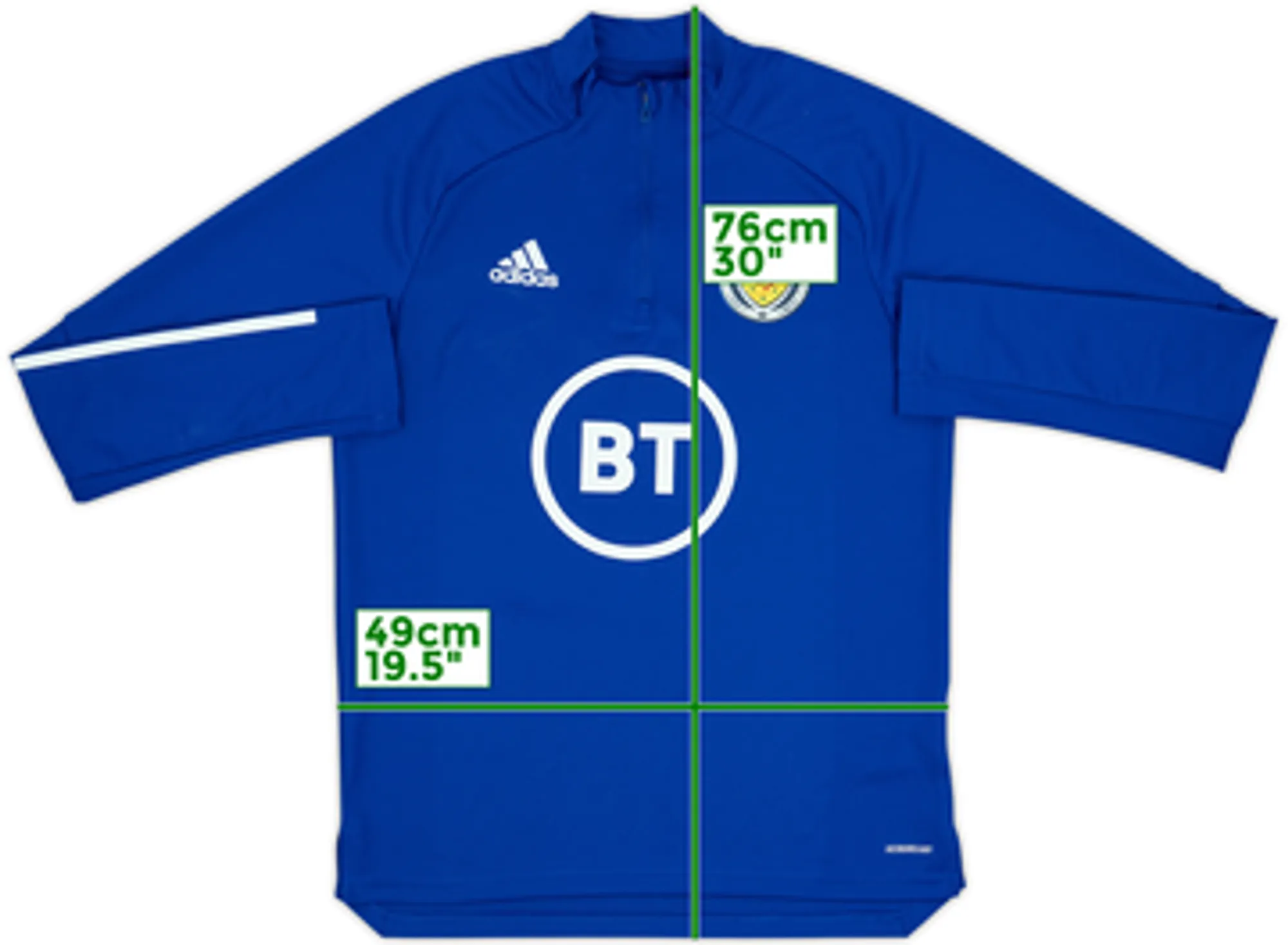2020-21 Scotland adidas 1/4 Zip Drill Top - 6/10 - (M)