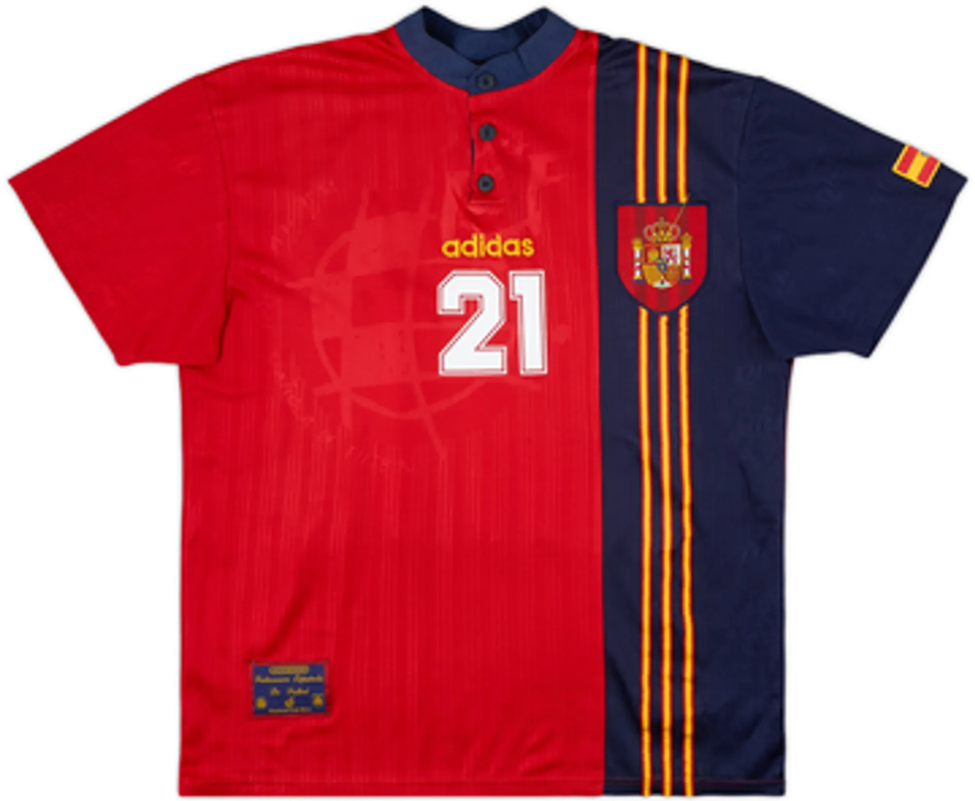 1996-98 Spain Home Shirt L.Enrique #21 - 8/10 - (L)