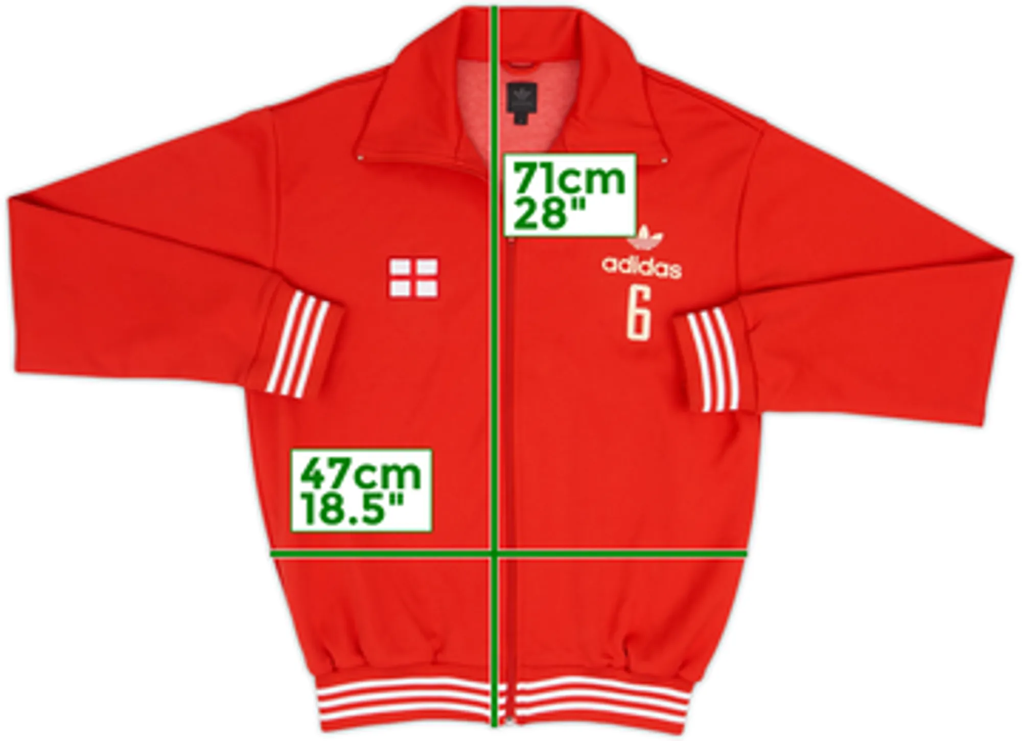 2006 England adidas Originals Track Jacket - 8/10 - (M)
