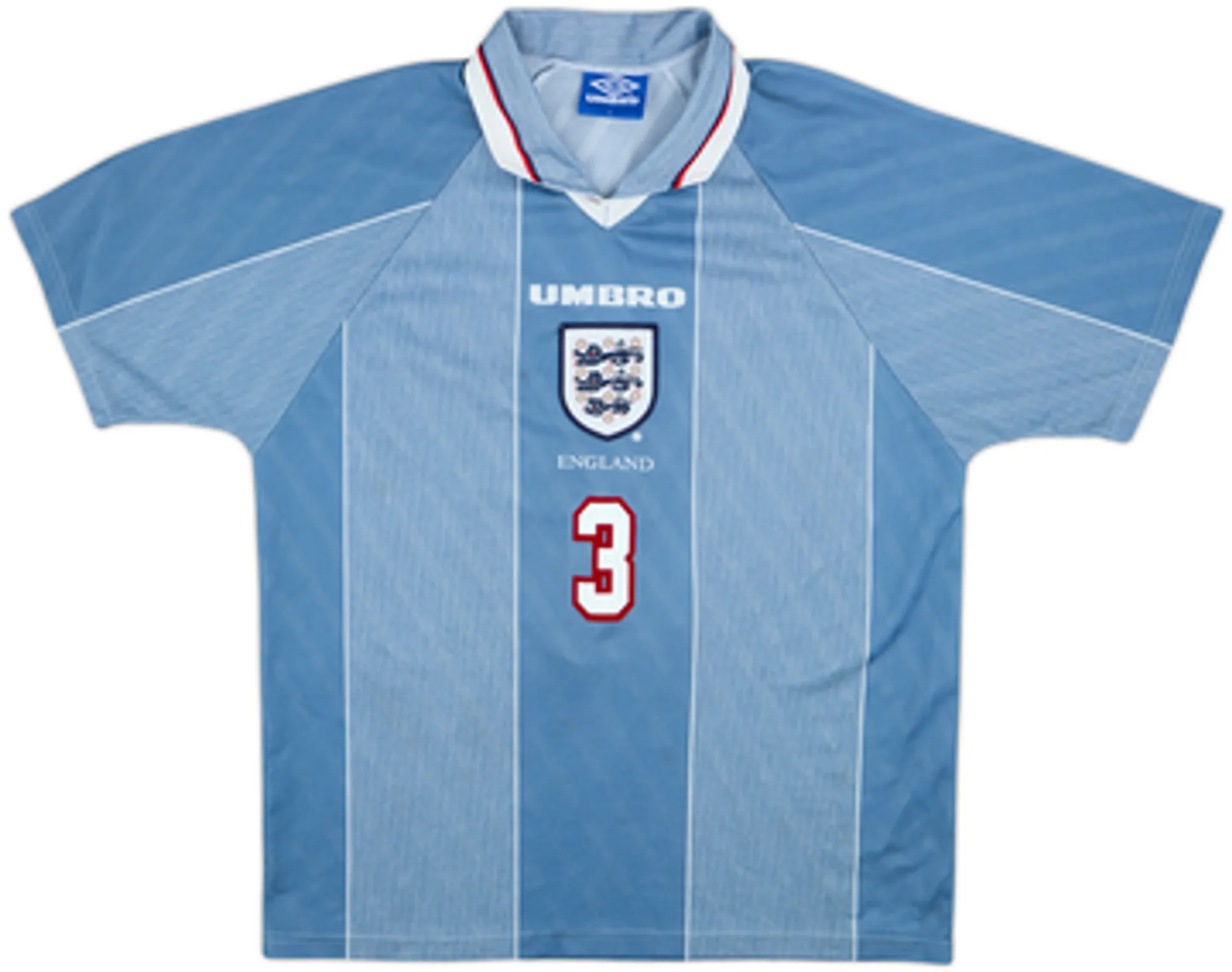 1996-97 England Away Shirt Pearce #3 - 8/10 - (L)