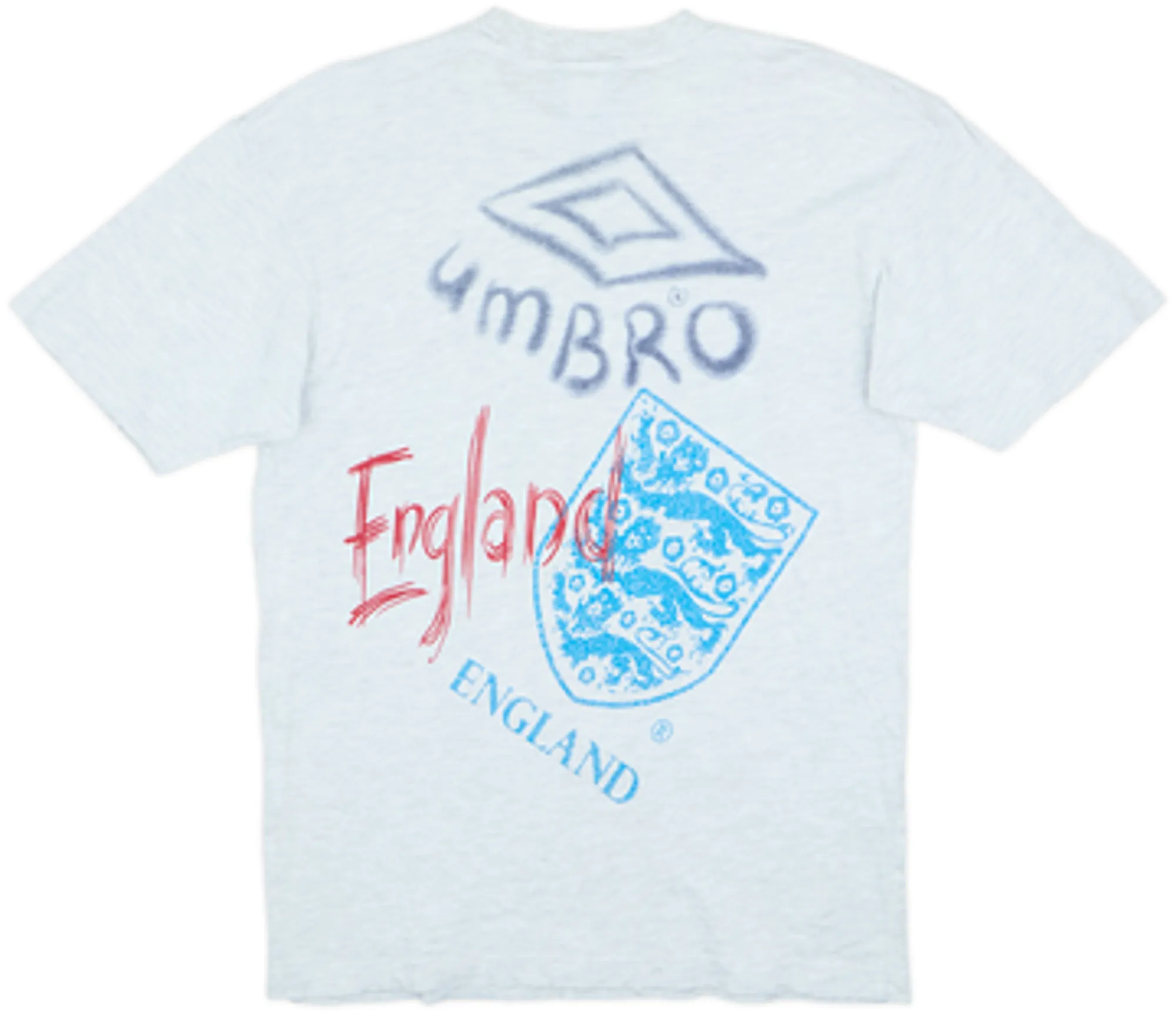 1998-00 England Umbro Graphic Tee - 8/10 - (S)