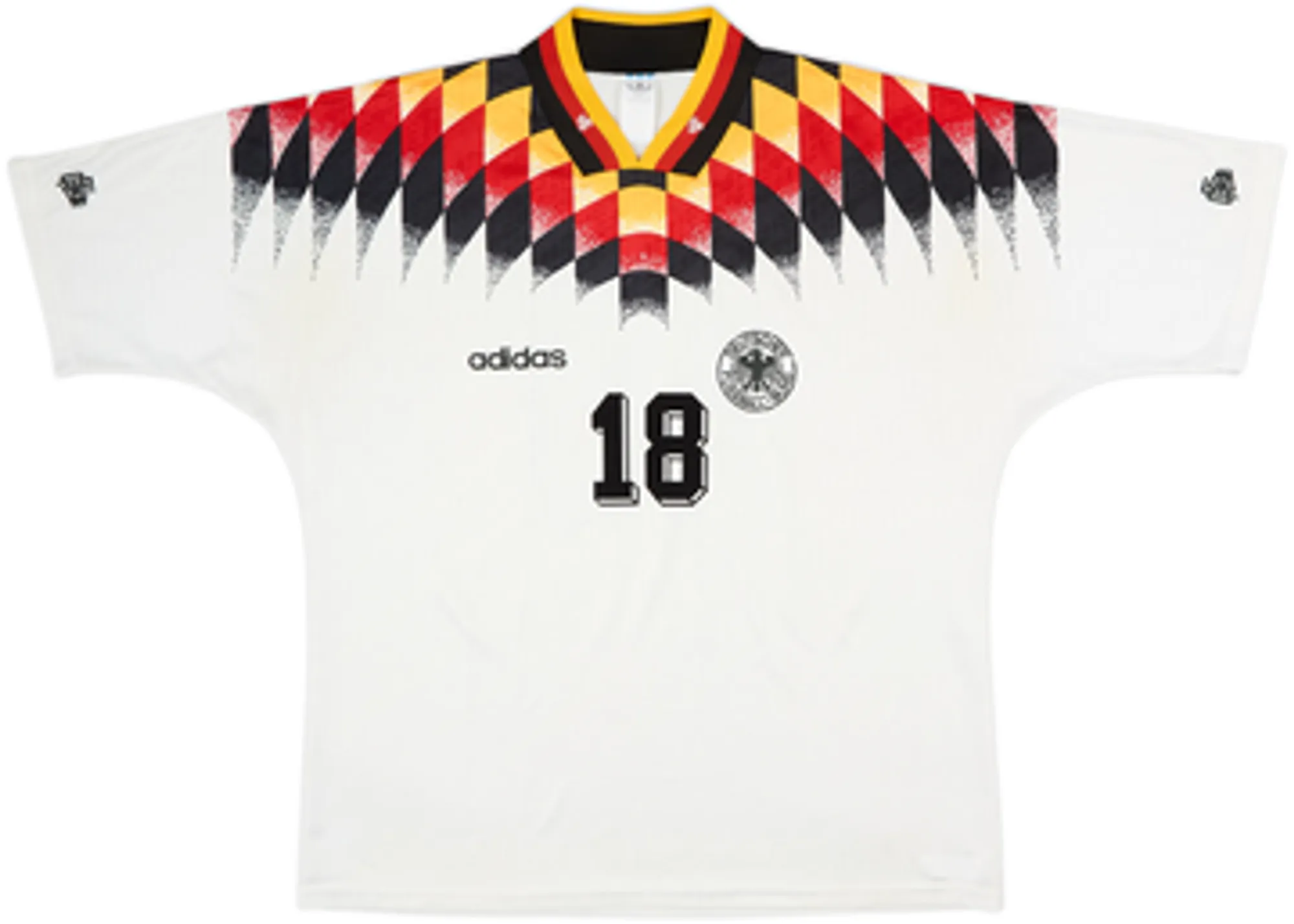 1994-96 Germany Home Shirt Klinsmann #18 - 7/10 - (XL)