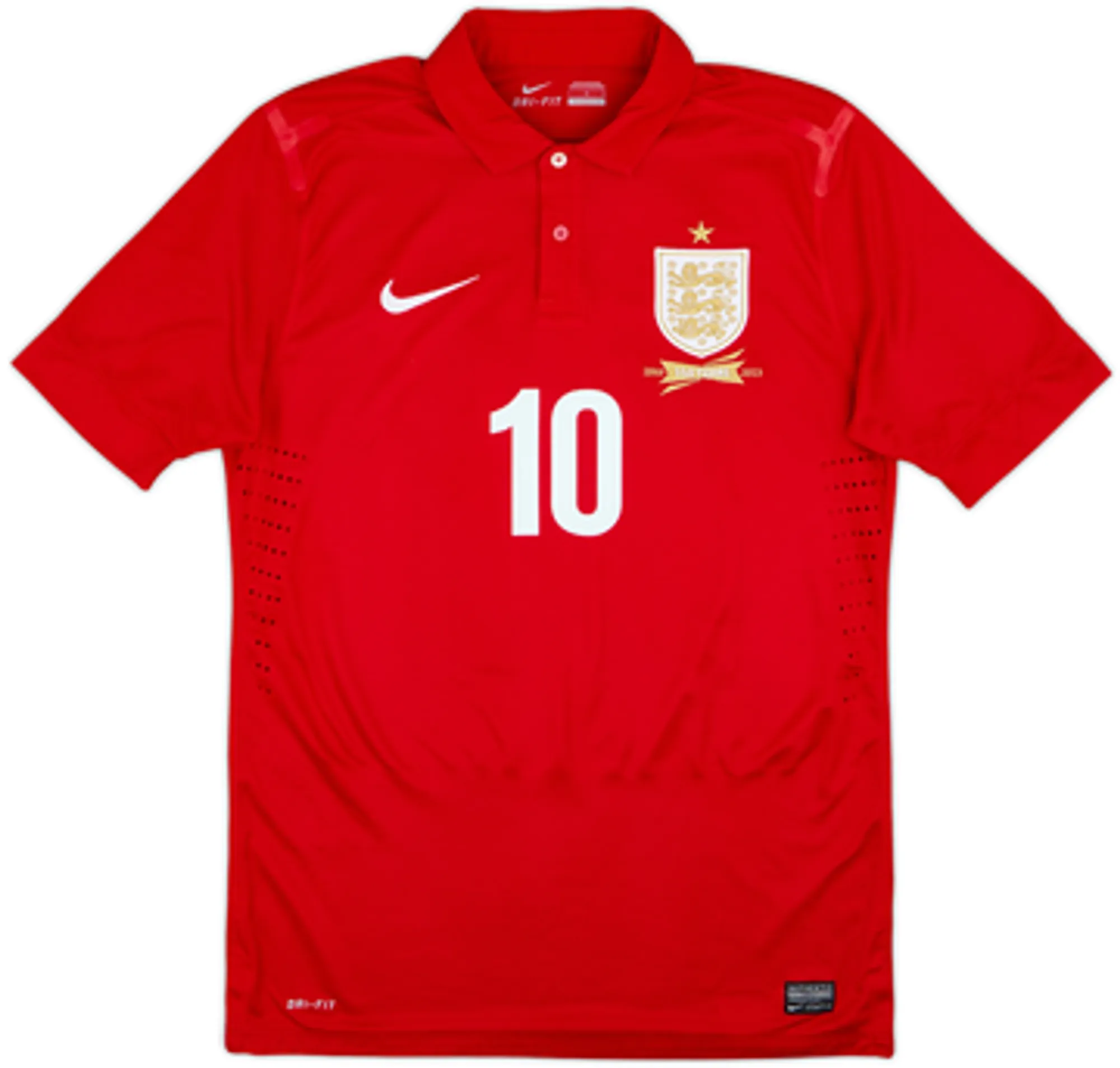 2013 England Player Issue Away 150th Anniversary Shirt Rooney #10 - 9/10 - (L)