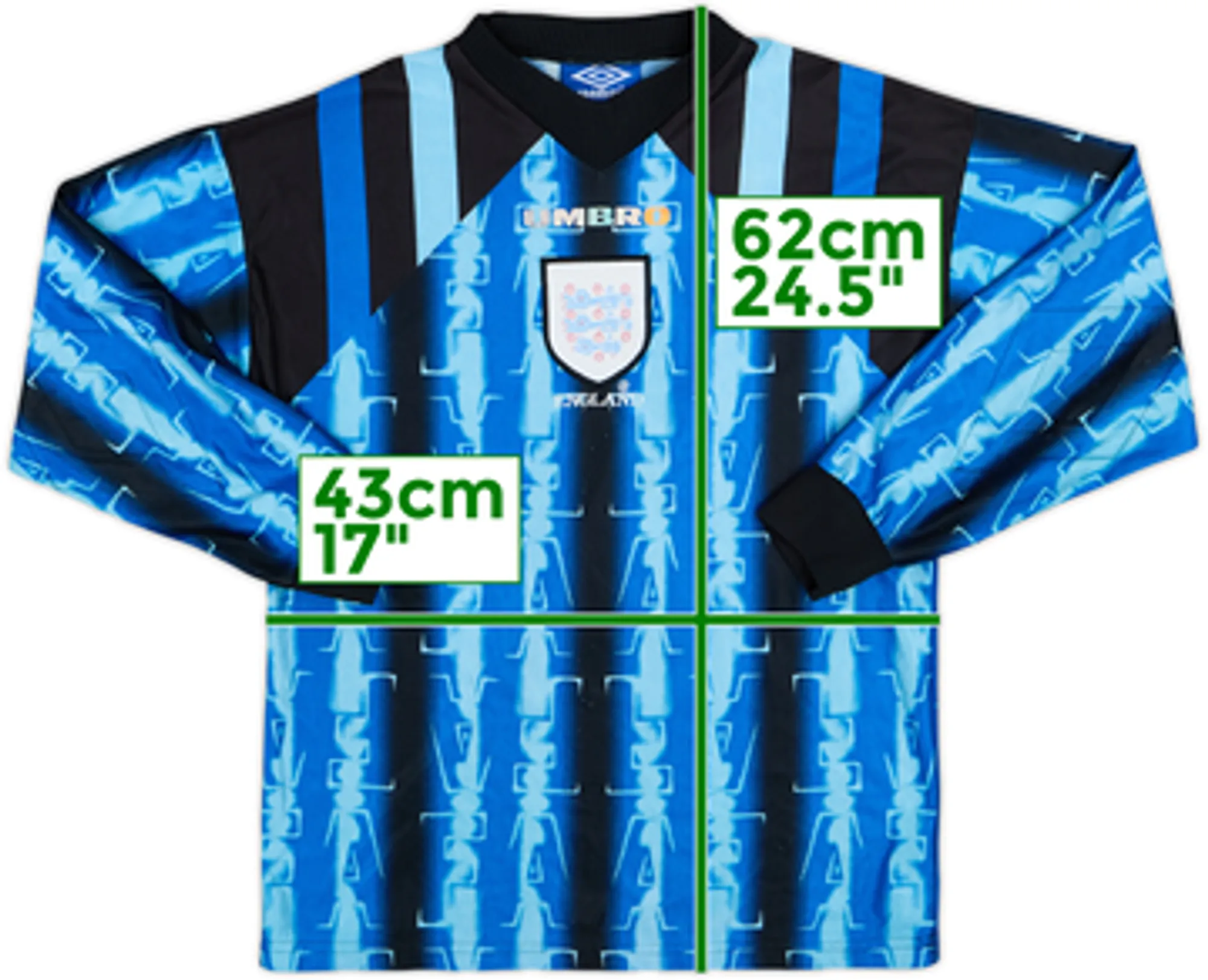 1998-99 England GK Shirt - 7/10 - (L.Boys)