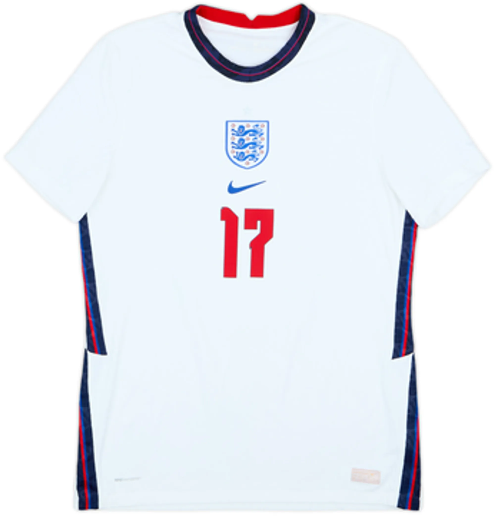 2020-22 England Authentic Home Shirt Sancho #17 - 9/10 - (M)