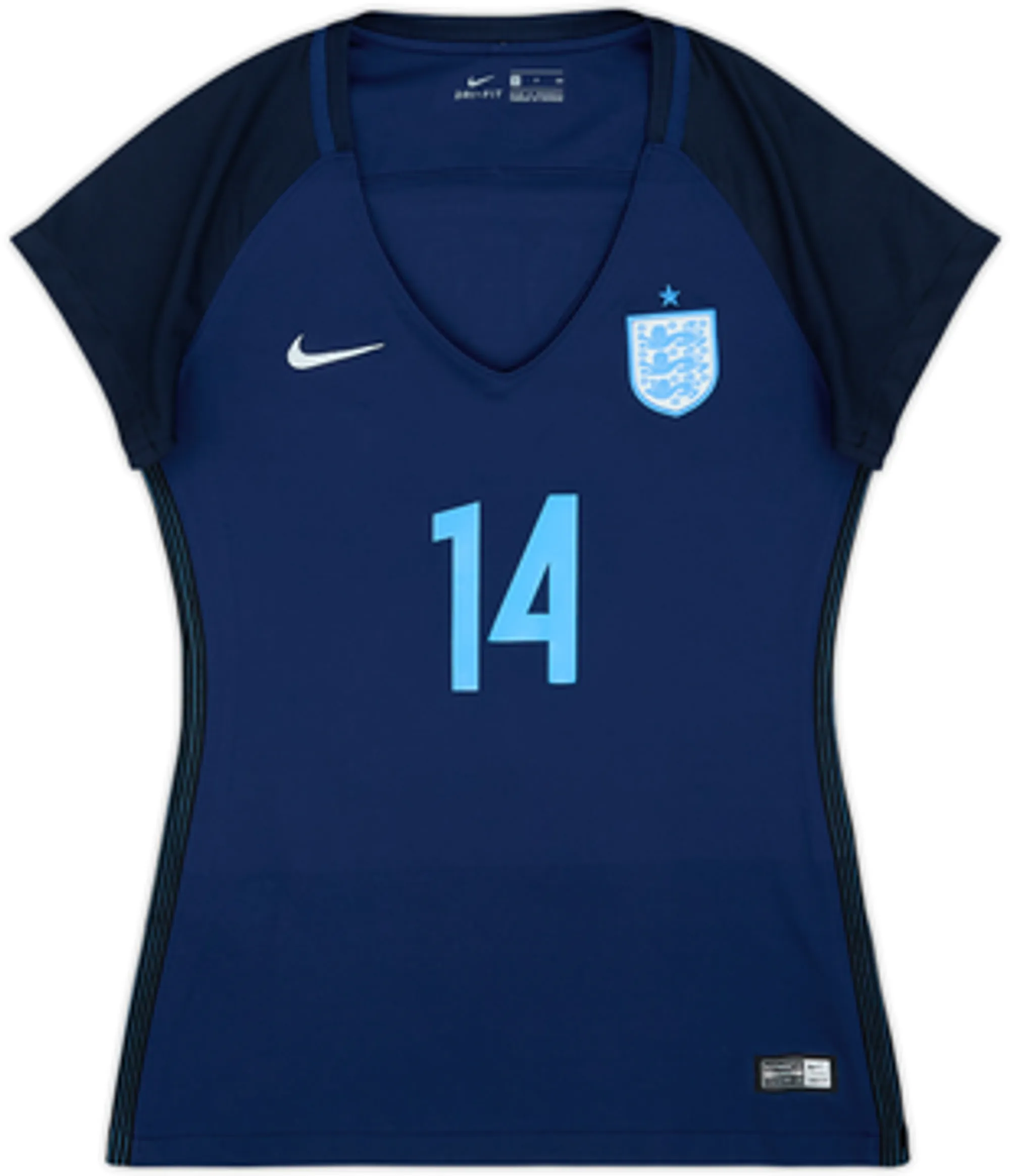 2017 England Away Shirt Henderson #14 - 10/10 - (Women's S)