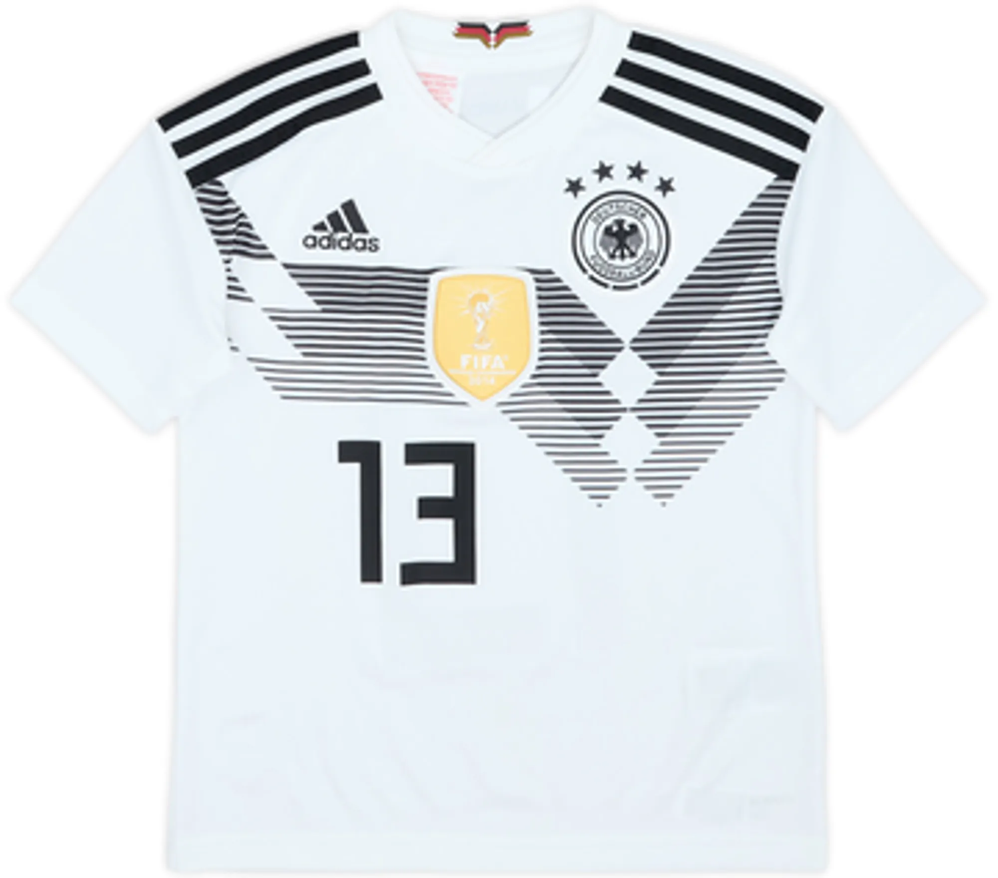 2018-19 Germany Home Shirt Muller #13 - 9/10 - (7-8 Years)