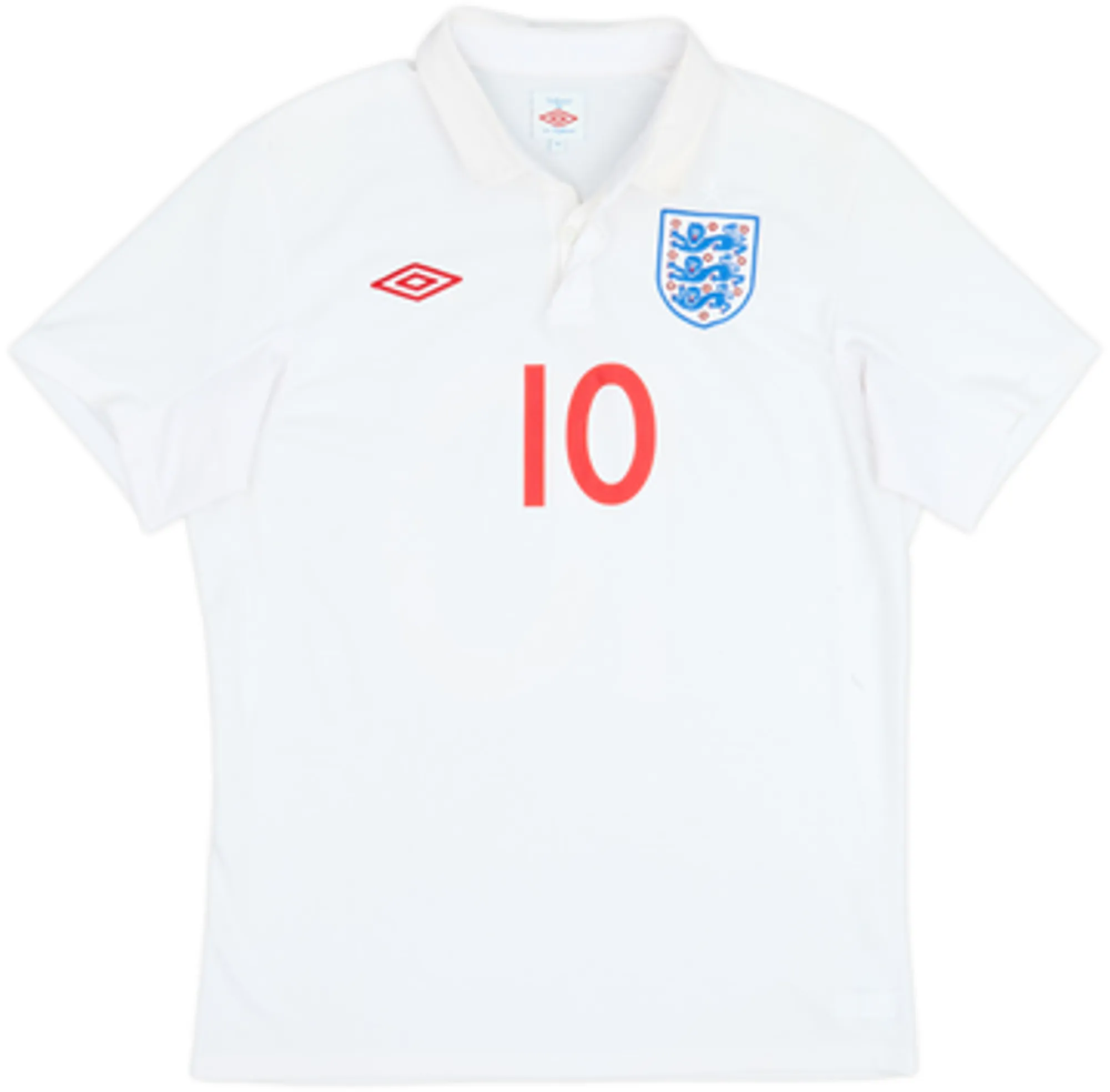 2009-10 England Home Shirt Lineker #10 - 5/10 - (M)