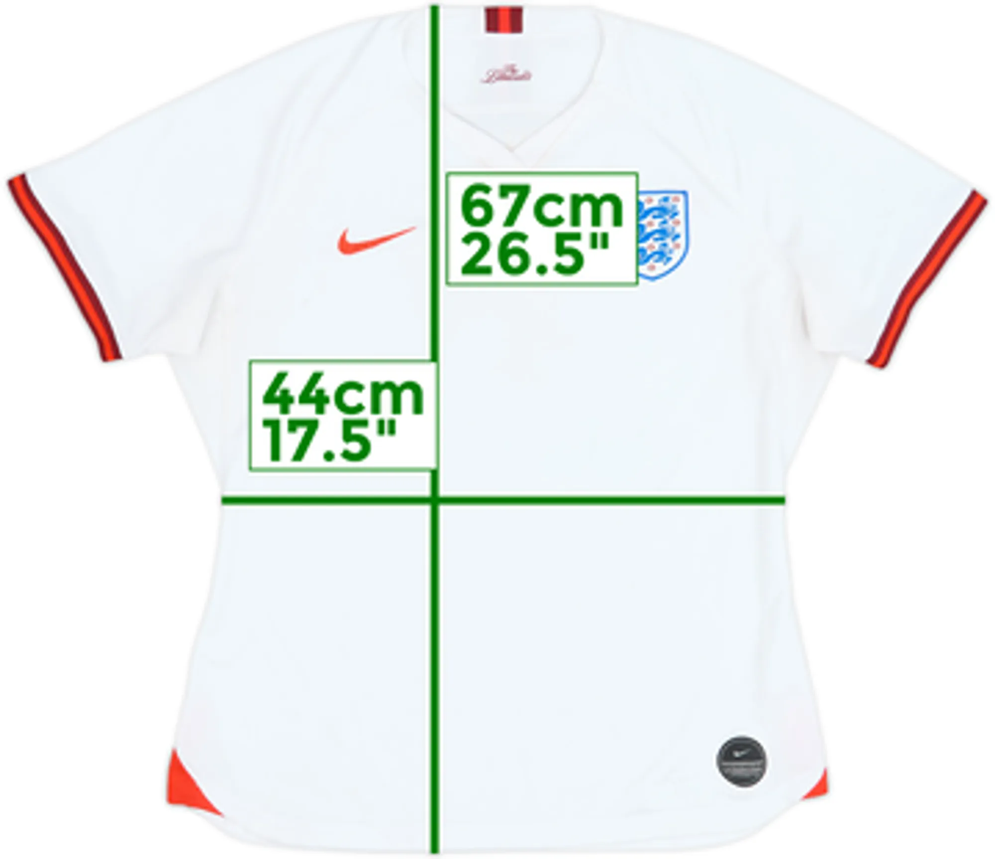 2019 England Lionesses Home Shirt - 7/10 - (Women's L)