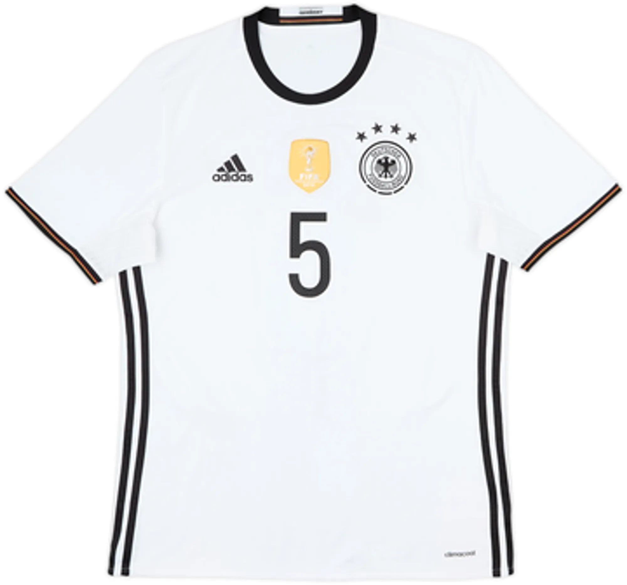 2015-16 Germany Home Shirt Hummels #5 - 8/10 - (M)