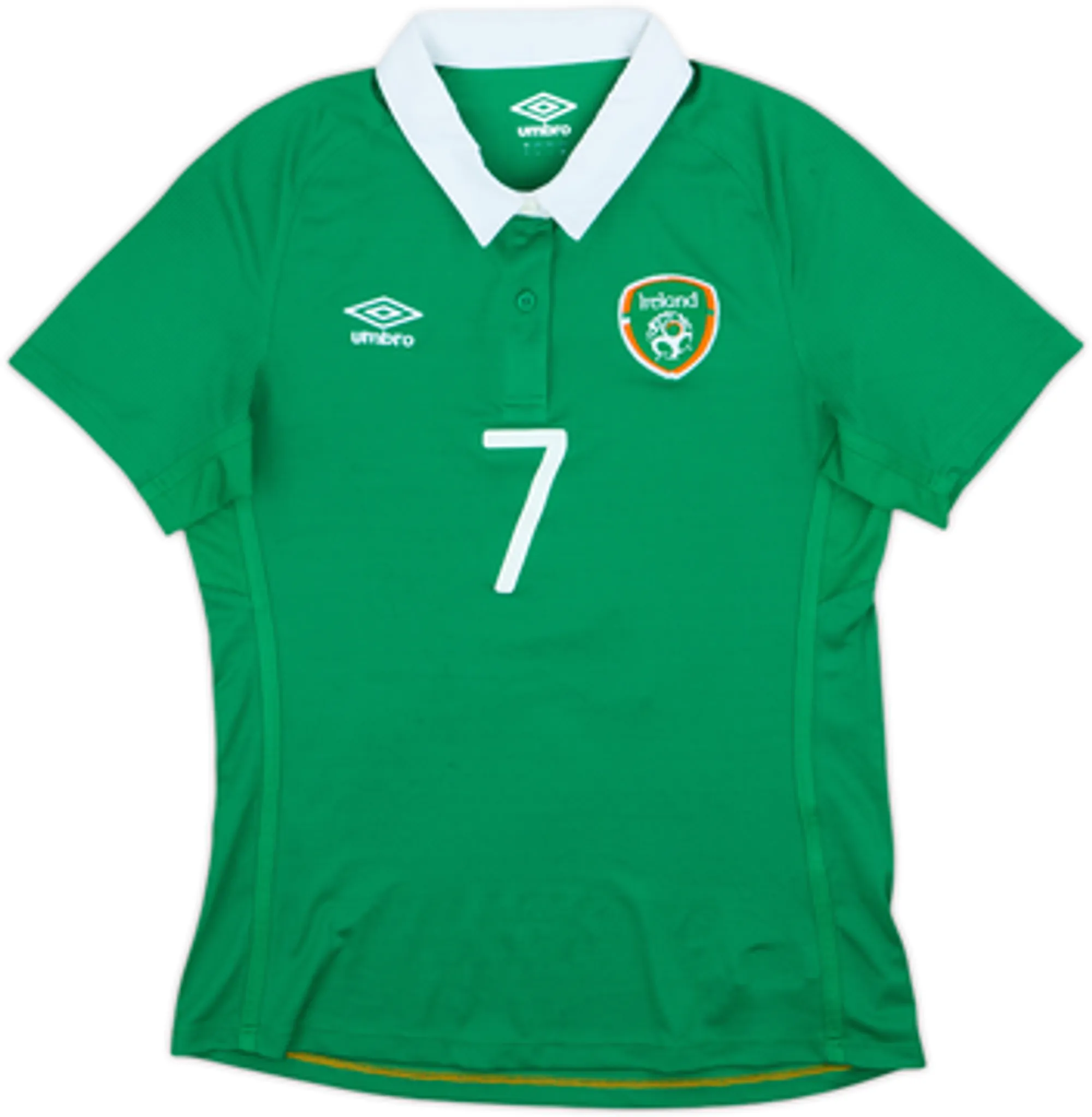 2014-16 Ireland Player Issue Signed Home Shirt Caldwell #7 - 8/10 - (Women's M)