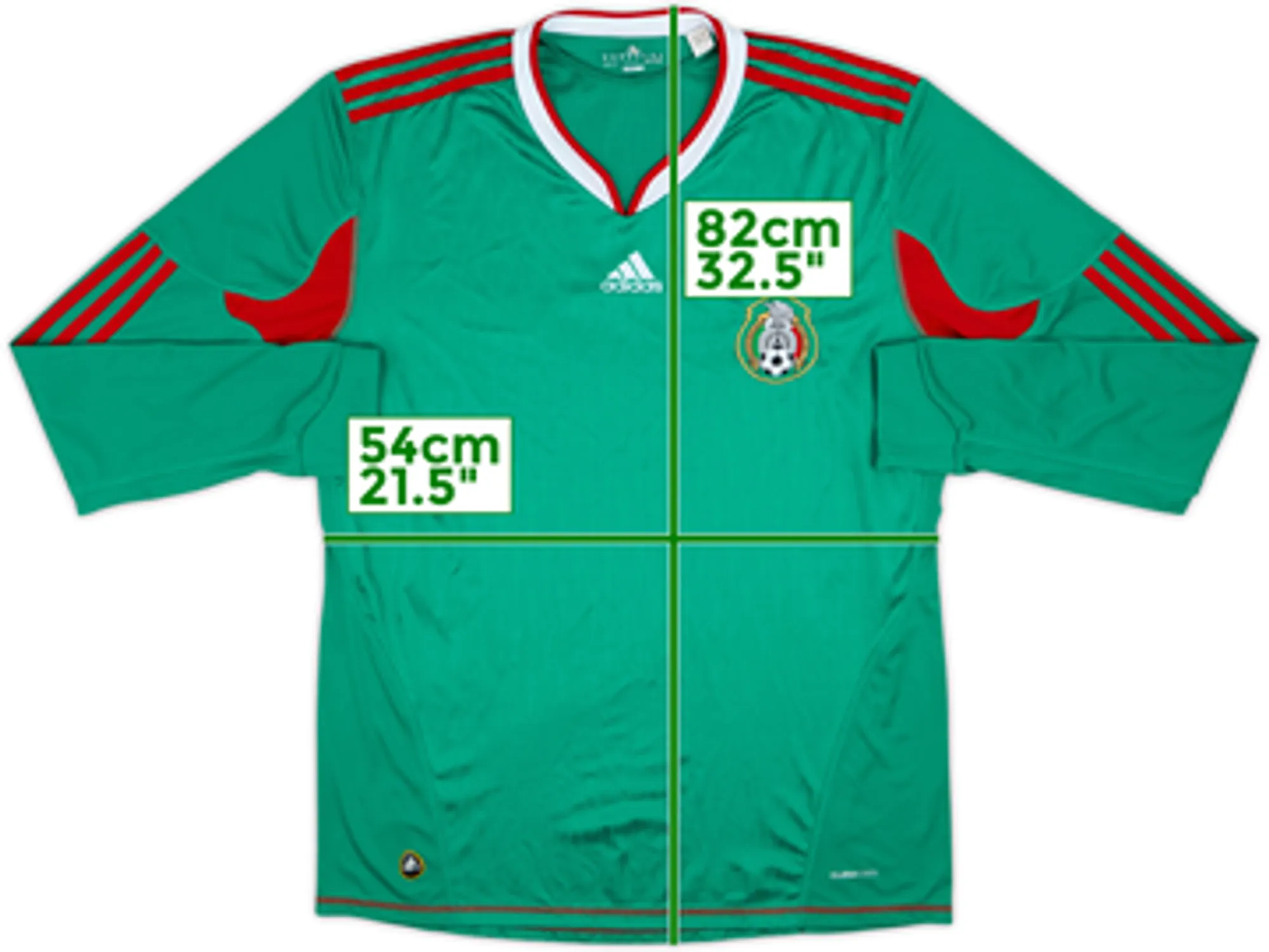 2009-11 Mexico Home L/S Shirt - 8/10 - (XL)