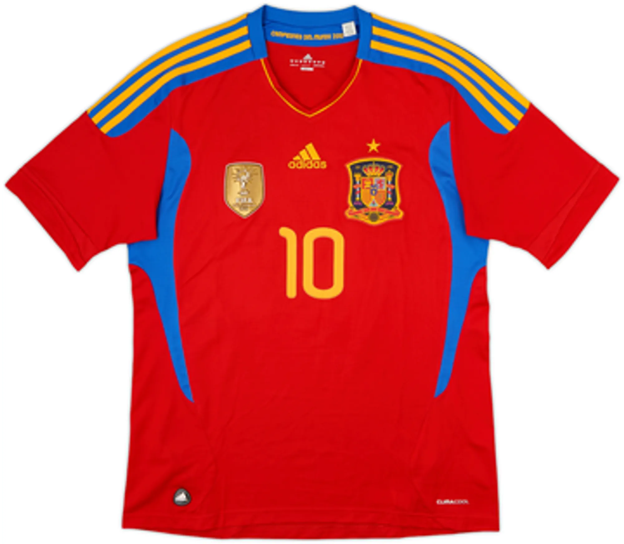 2010-11 Spain Home Shirt Fabregas #10 - 8/10 - (M)