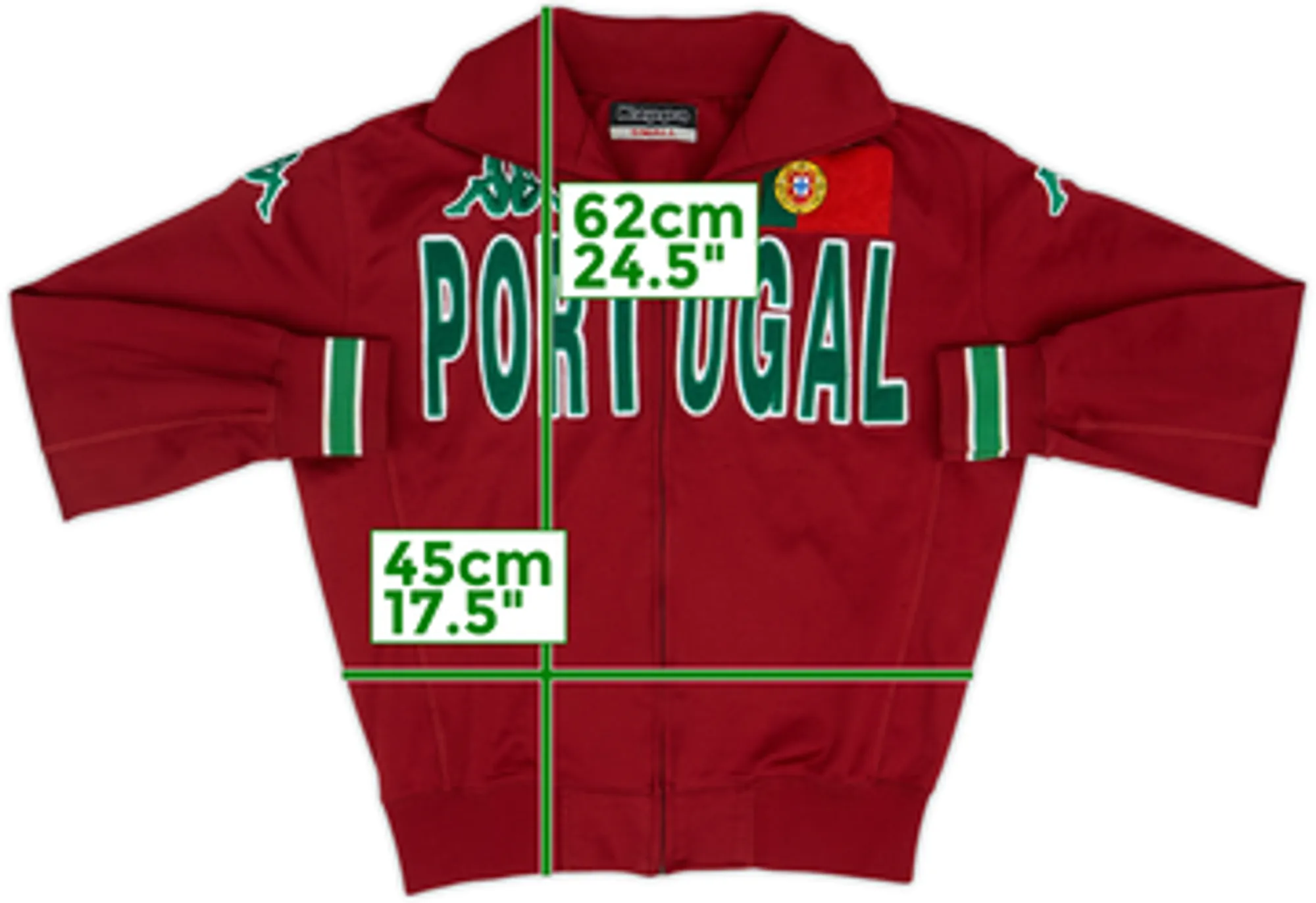 2008 Portugal Kappa Track Jacket - 7/10 - (S)