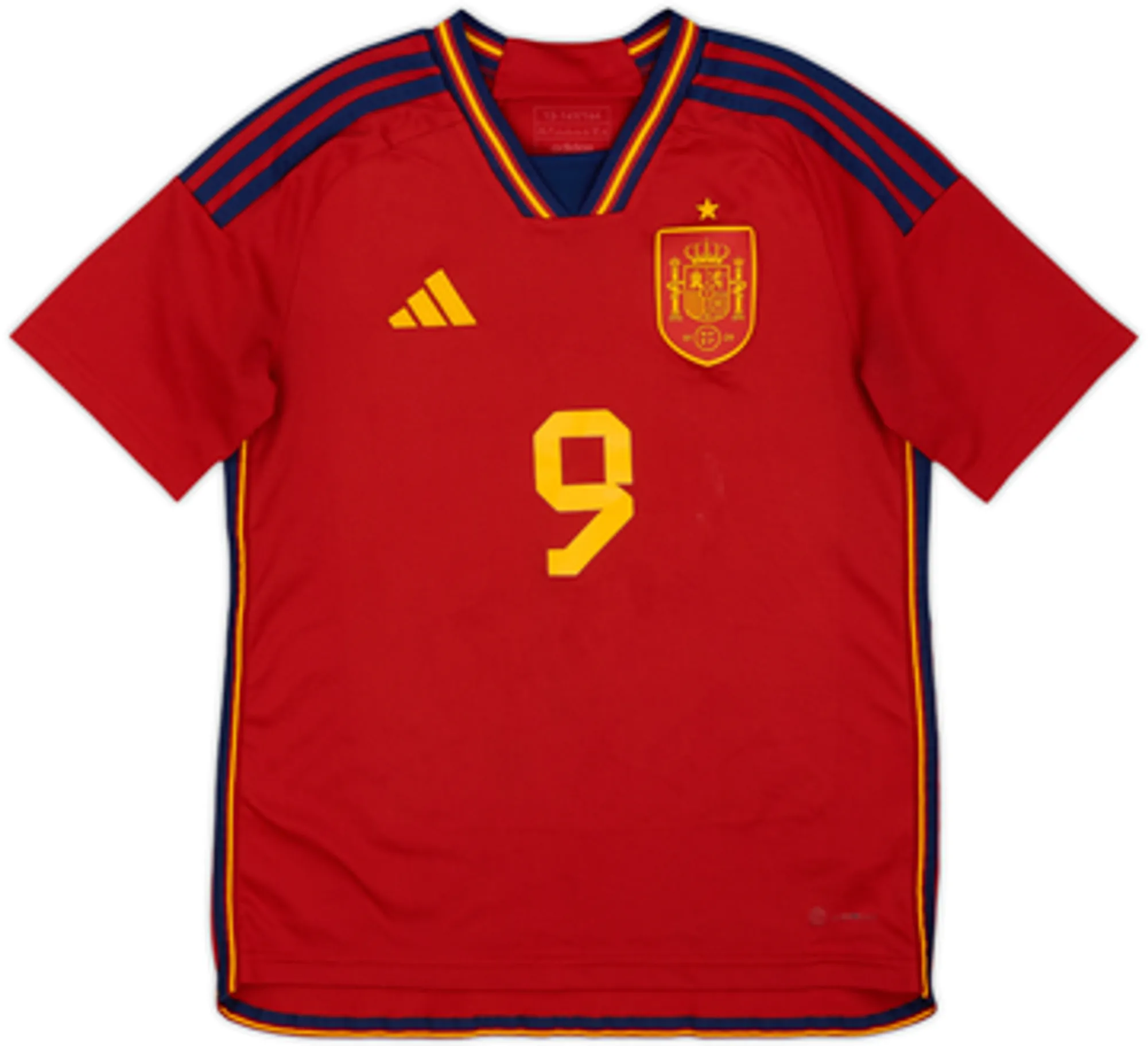 2022-23 Spain Home Shirt Gavi #9 - 6/10 - (L.Boys)