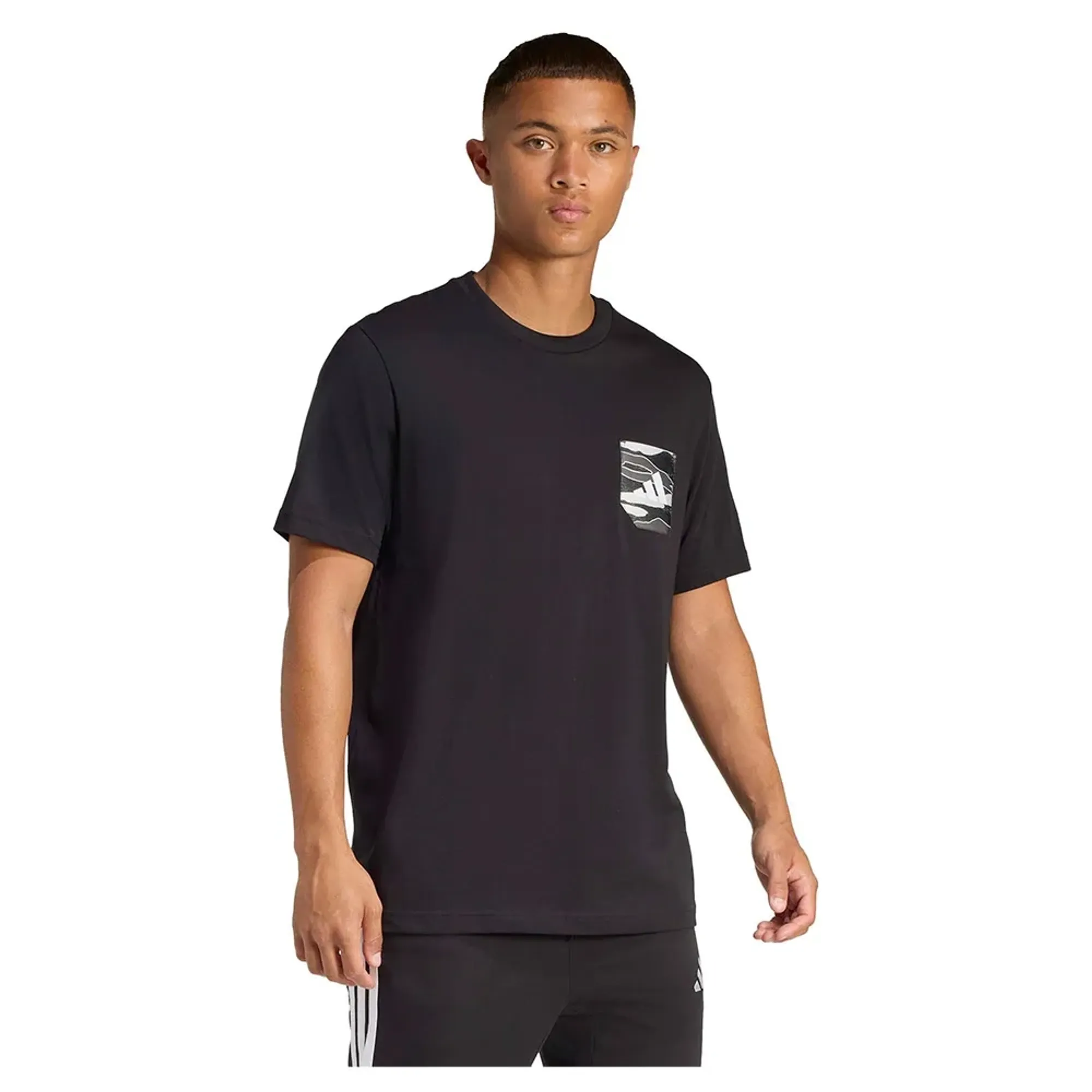 Adidas Camo Woven Pocket Graphic Short Sleeve T-shirt