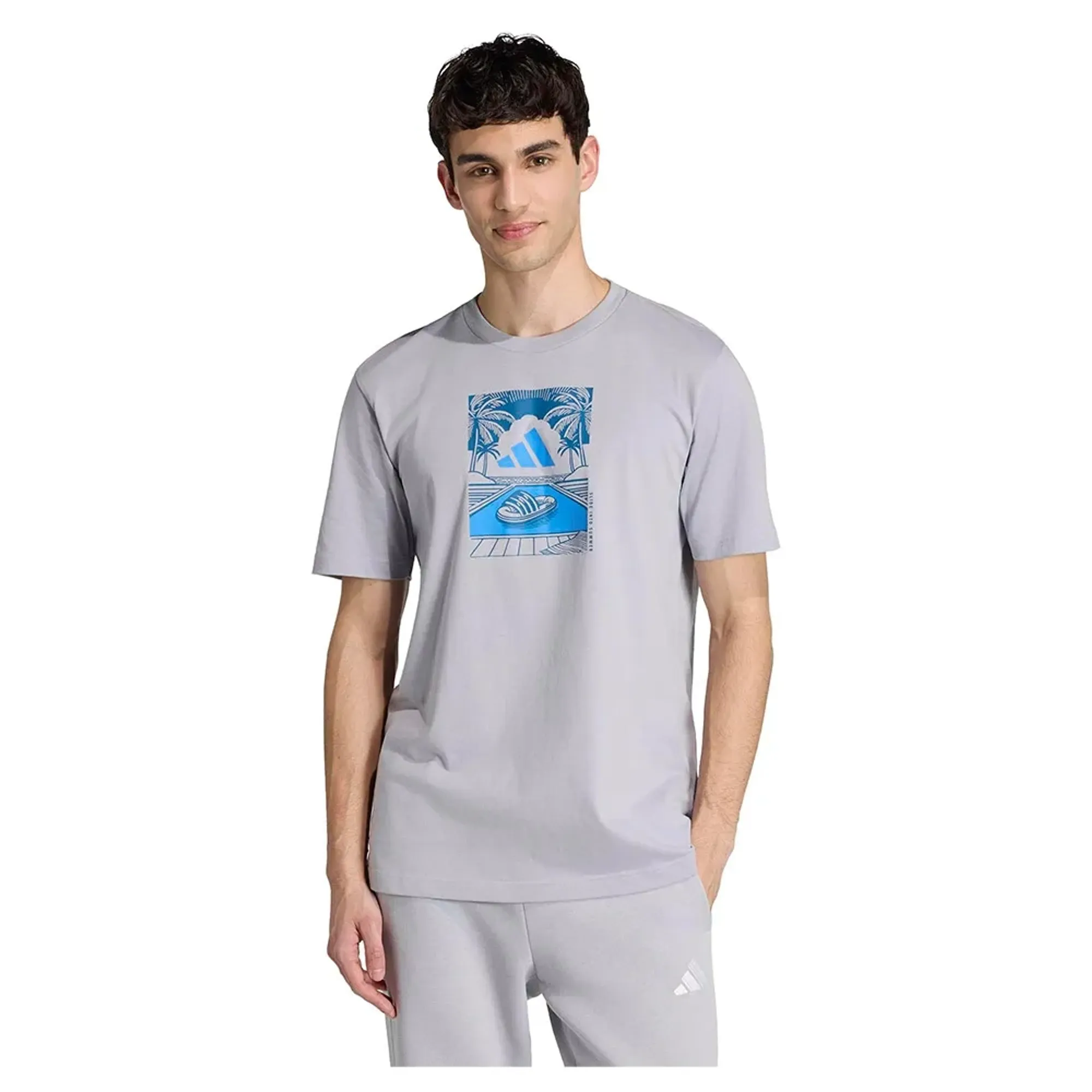 Adidas Summer Slides Relax Graphic Short Sleeve T-shirt