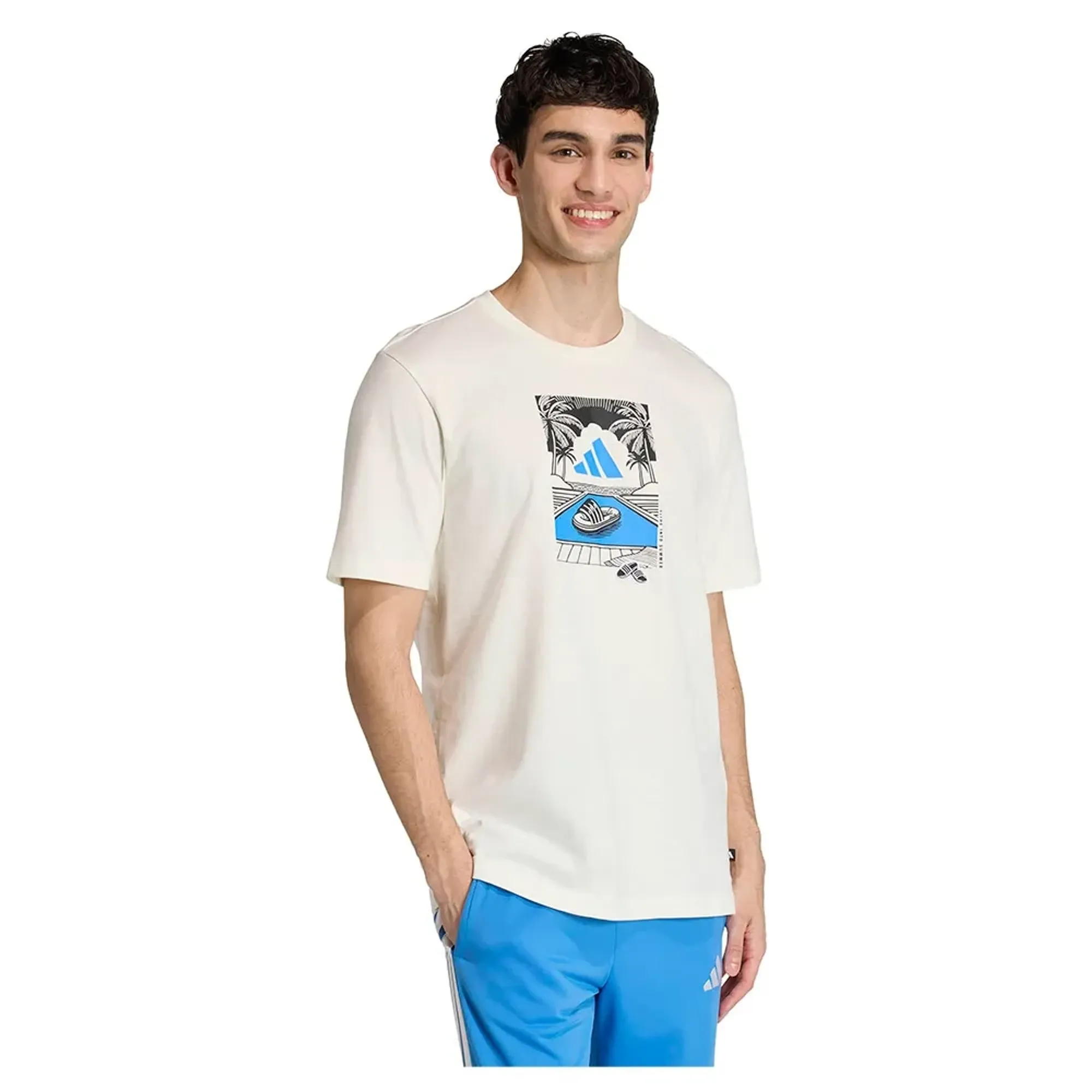 Adidas Summer Slides Relax Graphic Short Sleeve T-shirt