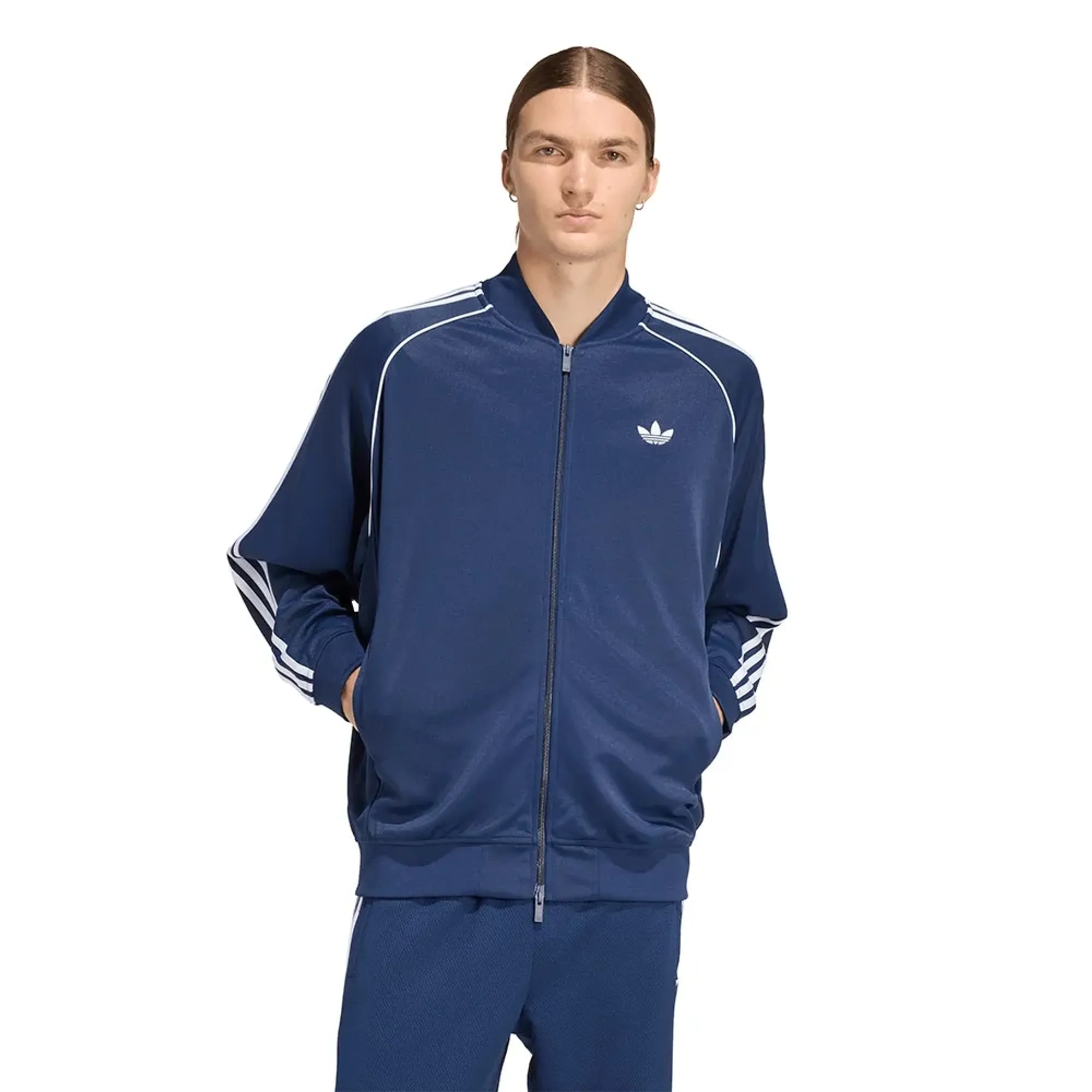 Adidas Originals Sst Adicolor Classics Loose Full Zip Sweatshirt