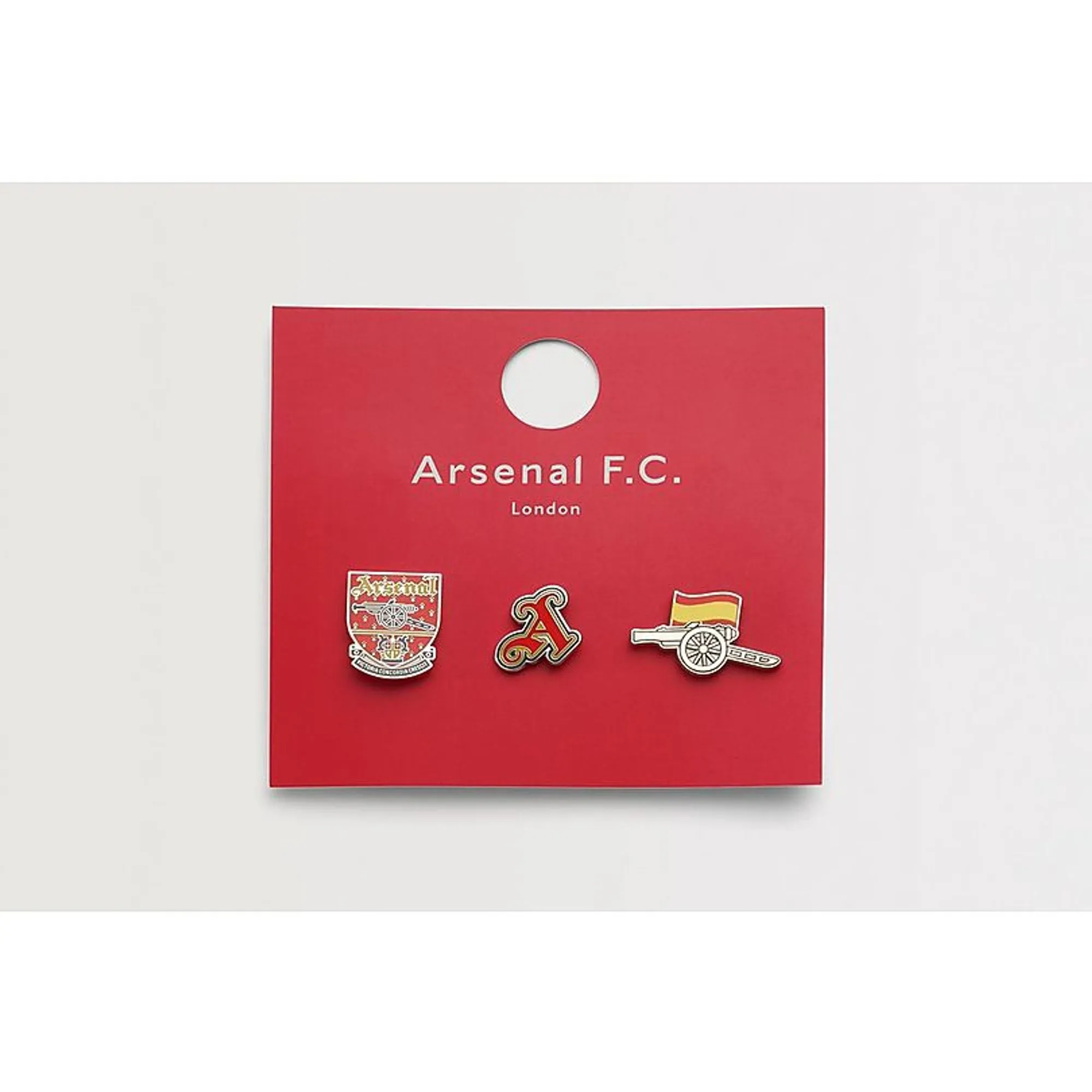 Arsenal Classics Spain Red Pin Badge Set, Red